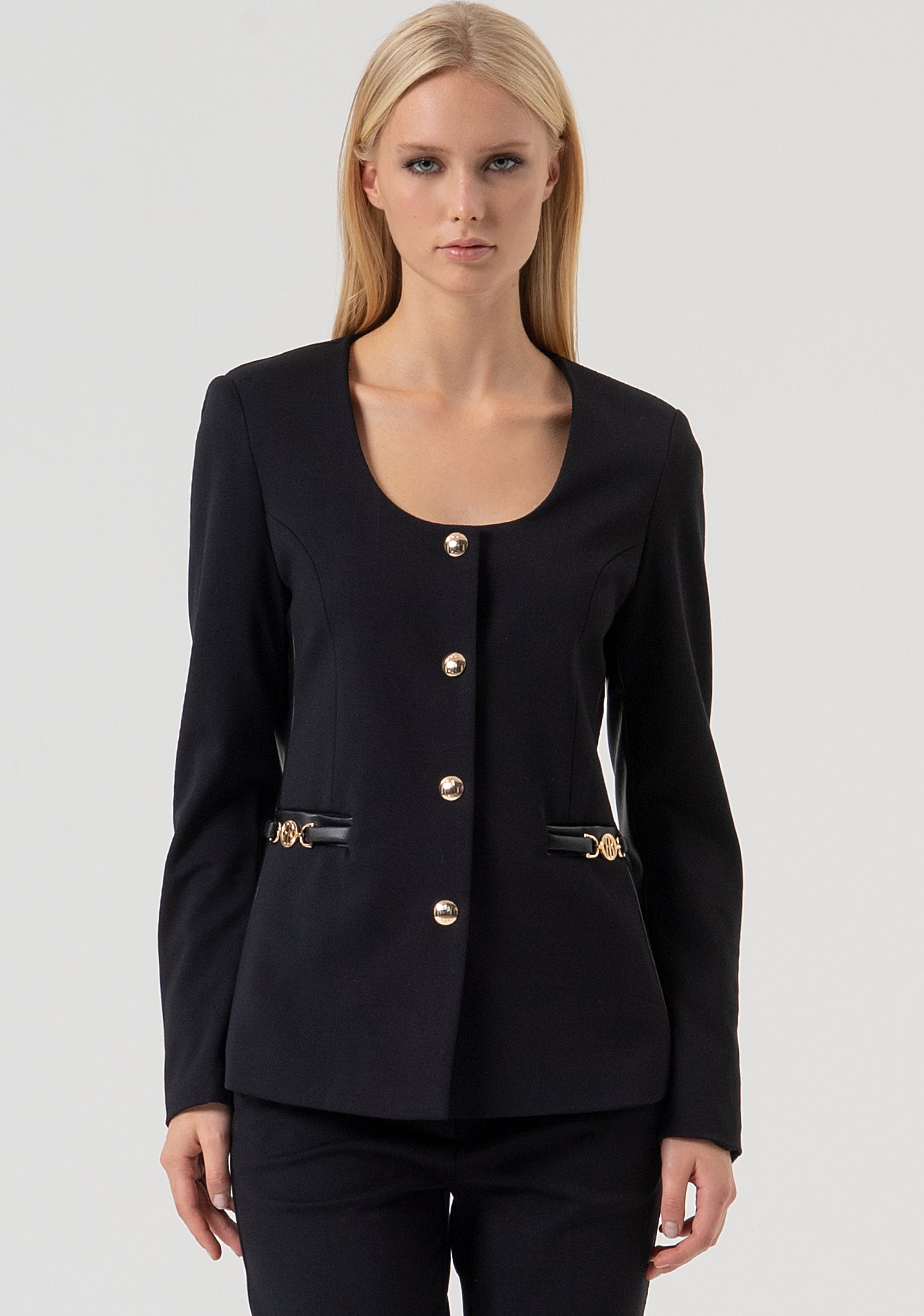 Jacket slim fit made in mixed fabric Fracomina FR25WJ2006W78001-053-1