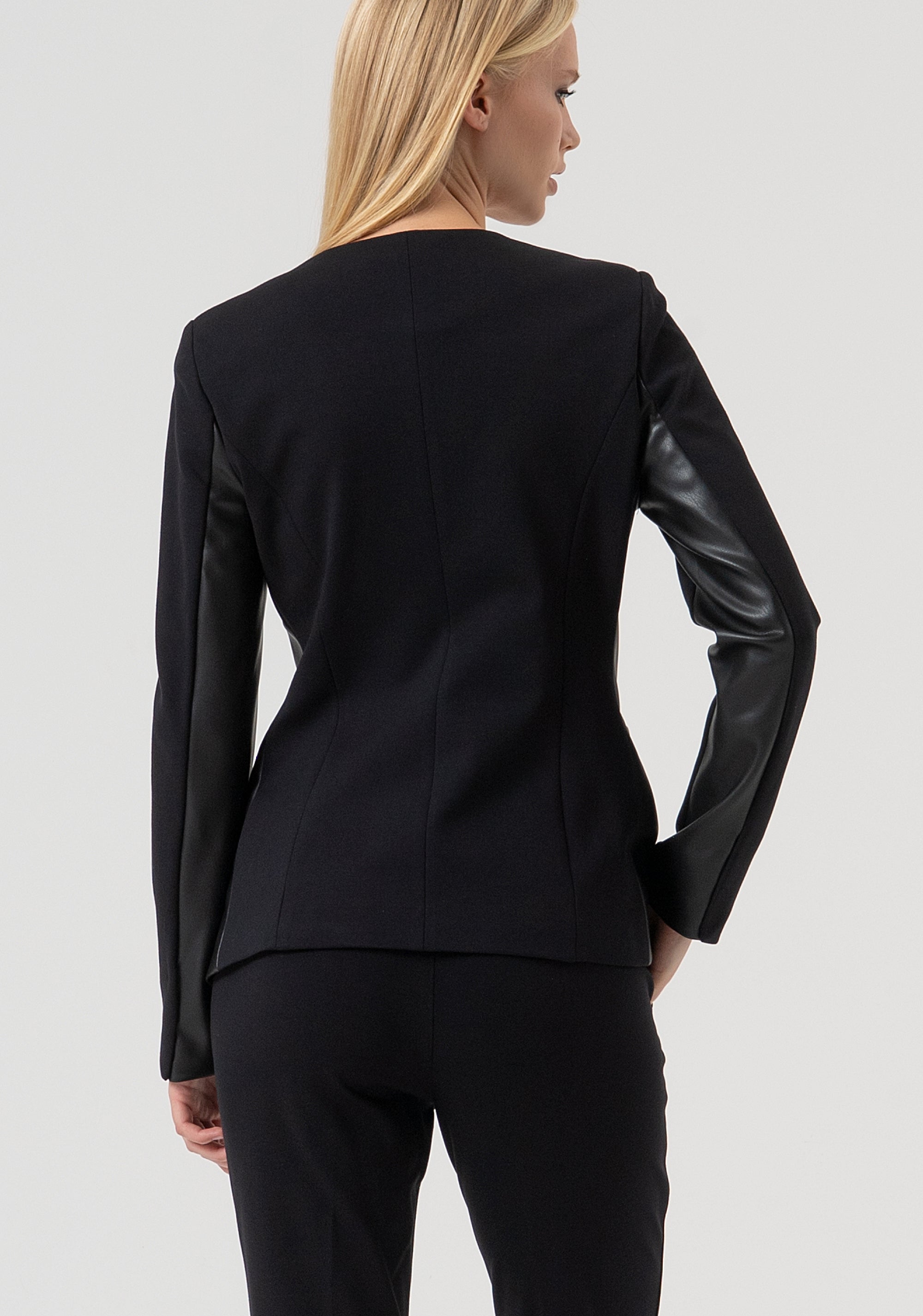 Jacket slim fit made in mixed fabric Fracomina FR25WJ2006W78001-053-4