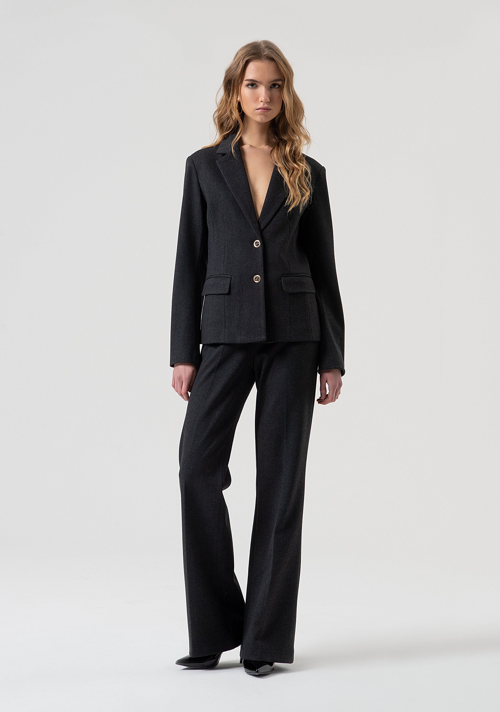 Blazer jacket regular fit single breasted made in Milano stitch fabric Fracomina FR25WJ2008W80501-T53-4