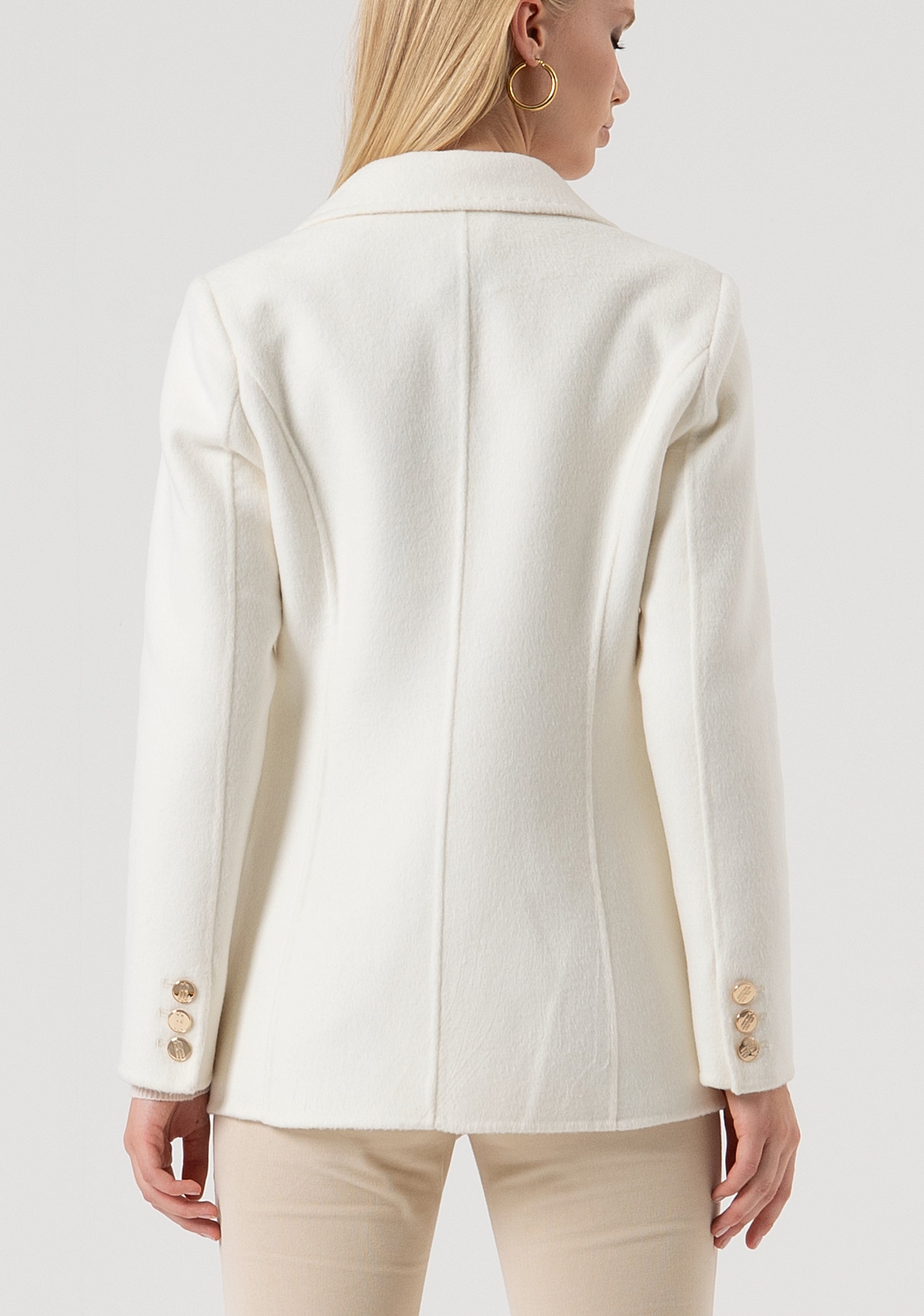 Blazer jacket regular fit double breasted with wool Fracomina FR25WJ3005W80401-508-4