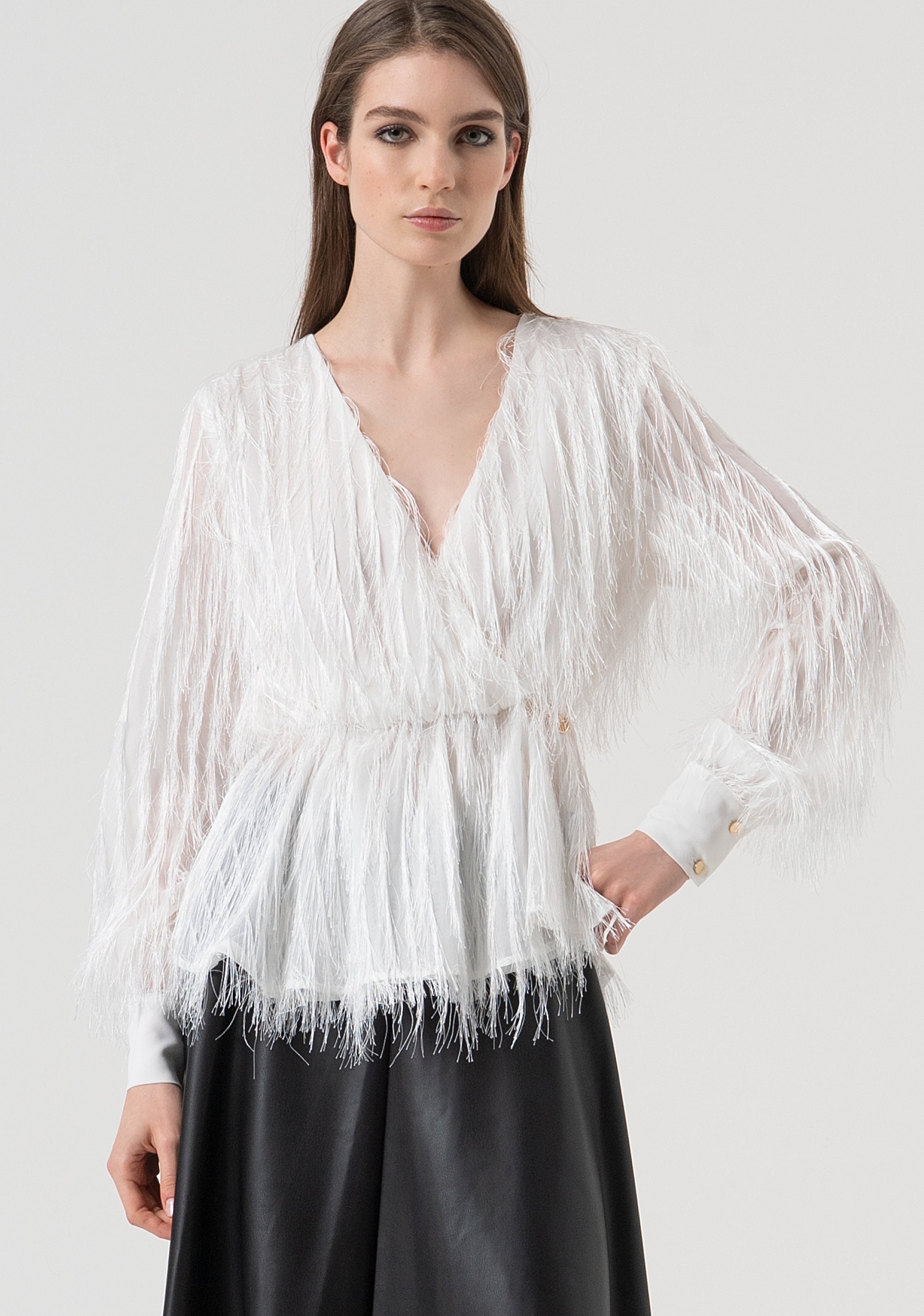 Blouse regular fit made in fil coupè Fracomina FR25WT1019W63001-278-1