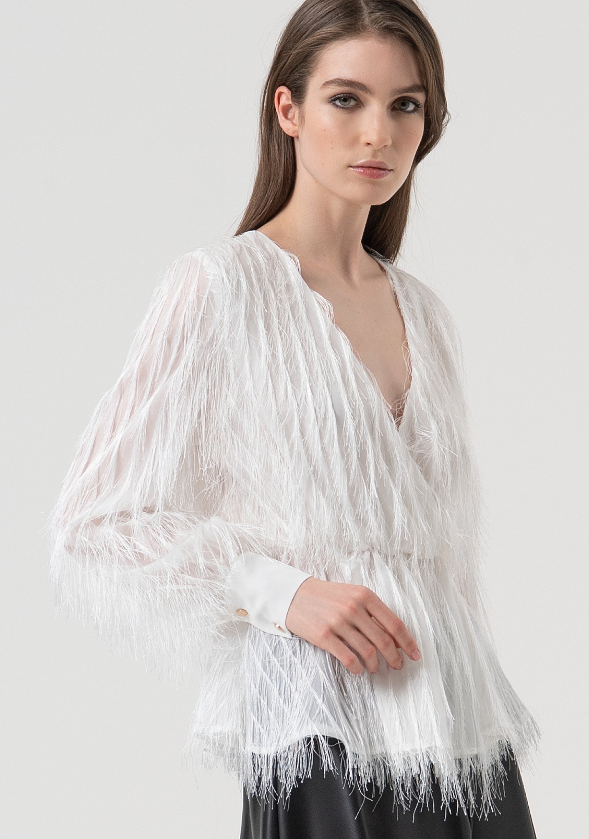 Blouse regular fit made in fil coupè Fracomina FR25WT1019W63001-278-3