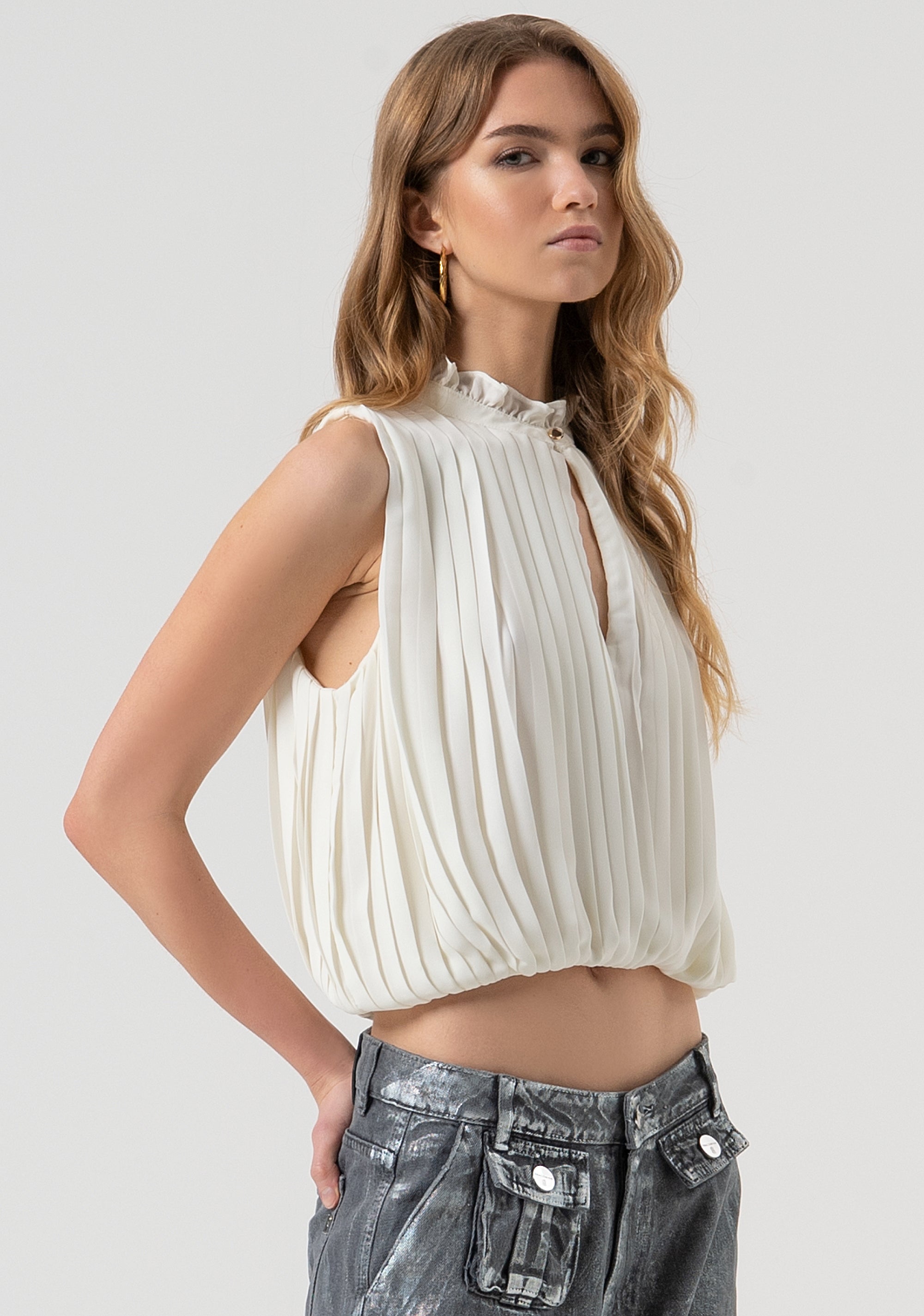 Tank top cropped Fracomina FR25WT2011W41201-108-3