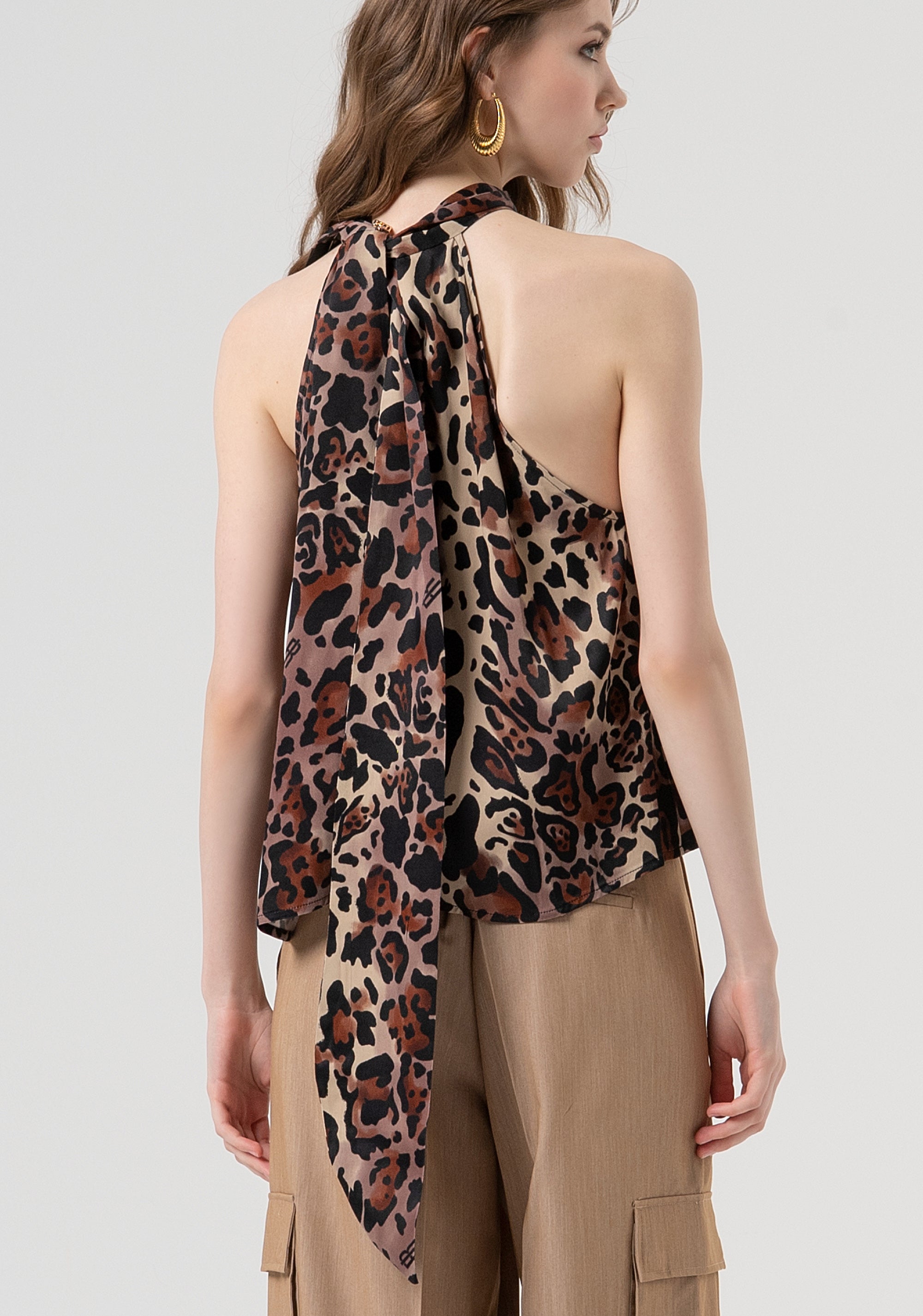 Tank top with animalier pattern Fracomina FR25WT2015W811L7-M17-4