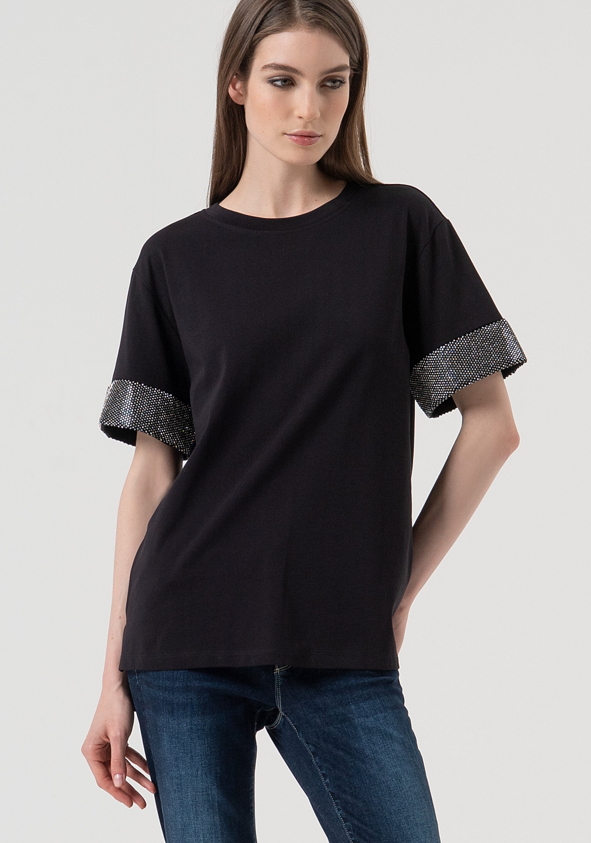 T-shirt over fit made in cotton jersey Fracomina FR25WT3057J400R9-053-1