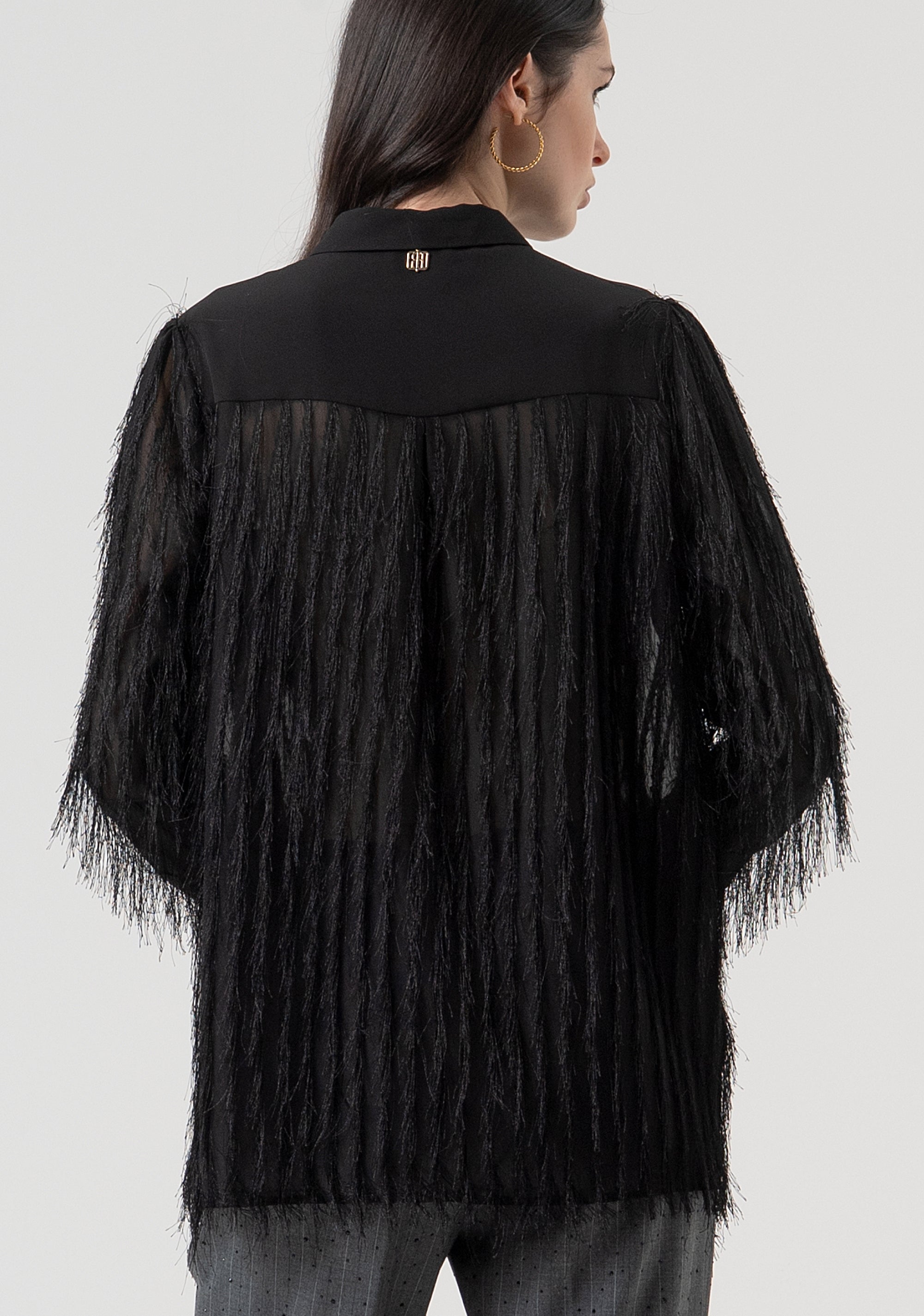 Shirt regular fit with fringes Fracomina FR25WT6018W63001-053-3