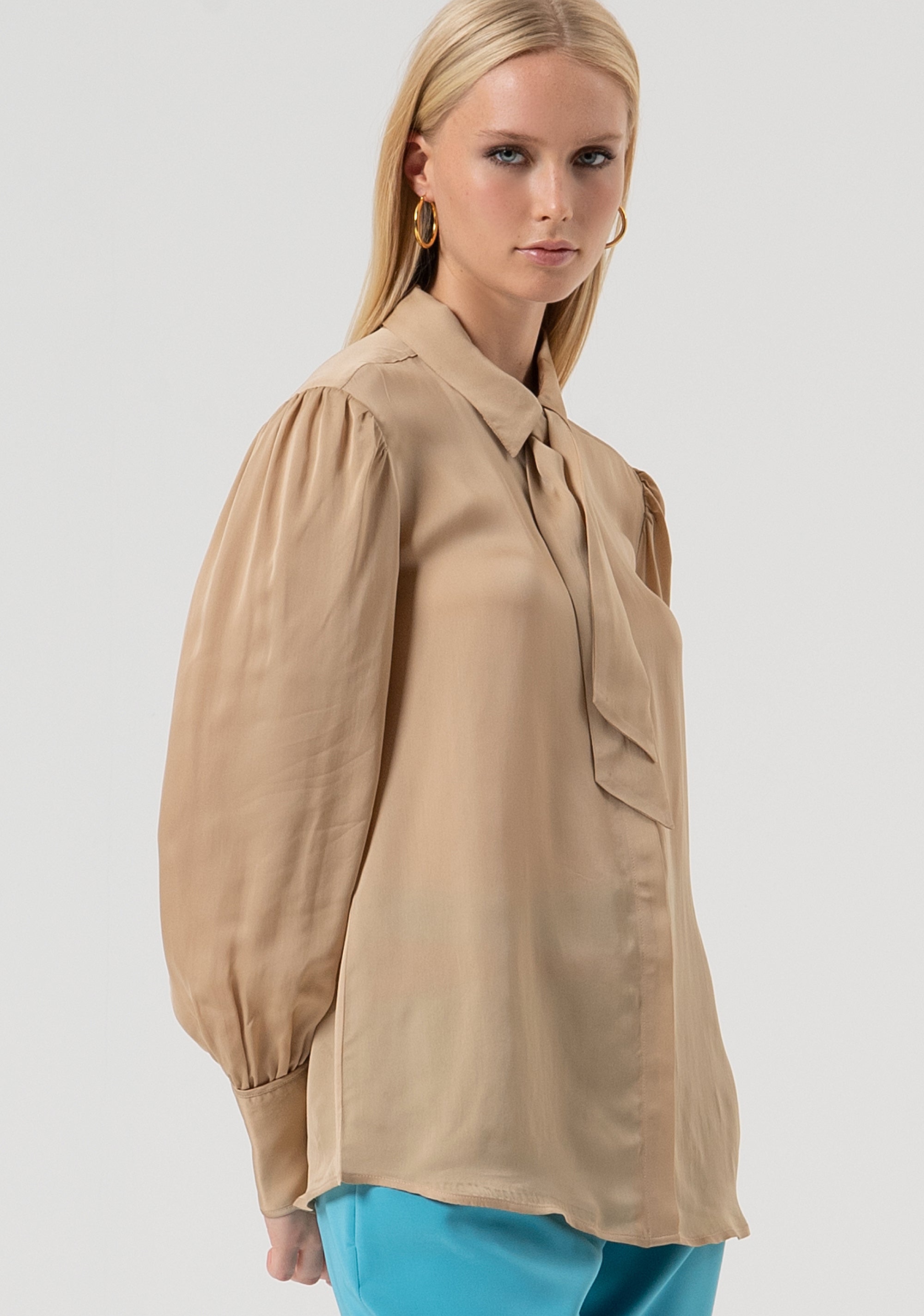 Shirt regular fit with silk Fracomina FR25WT6019W80701-L20-3
