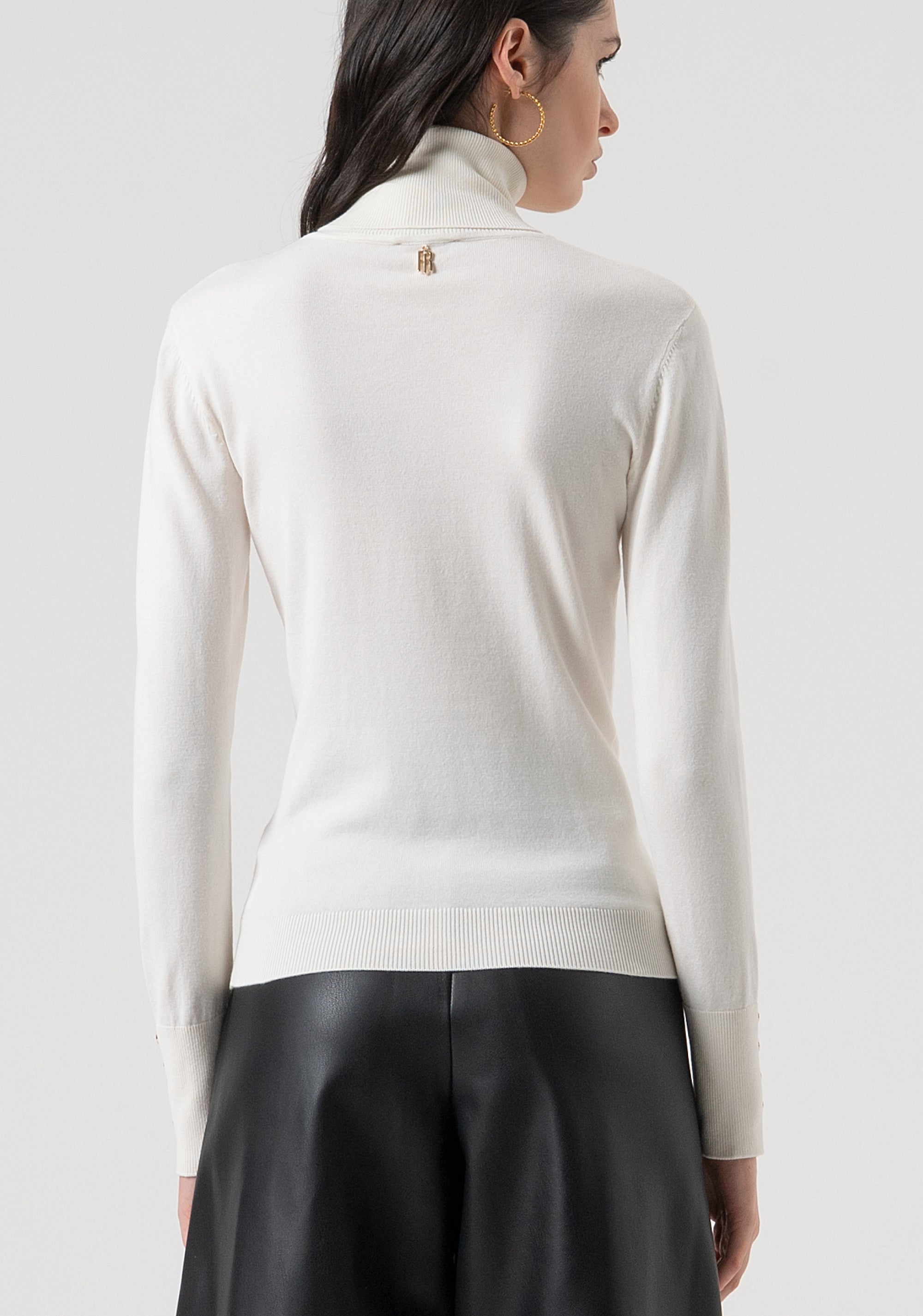 Knitwear regular fit with high neck Fracomina FR25WT7001K42101-108-3