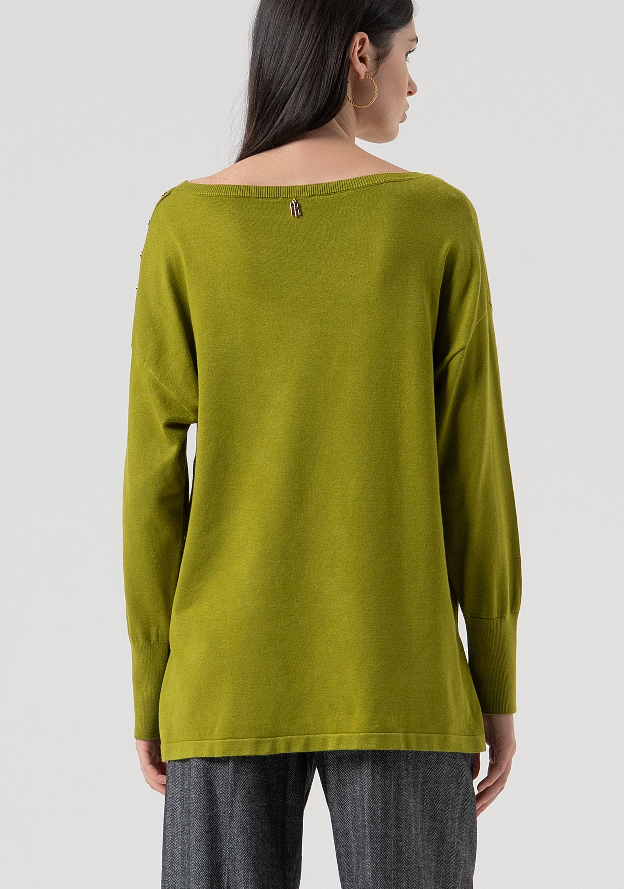 Knitwear regular fit with boat neckline Fracomina FR25WT7003K42101-813-3