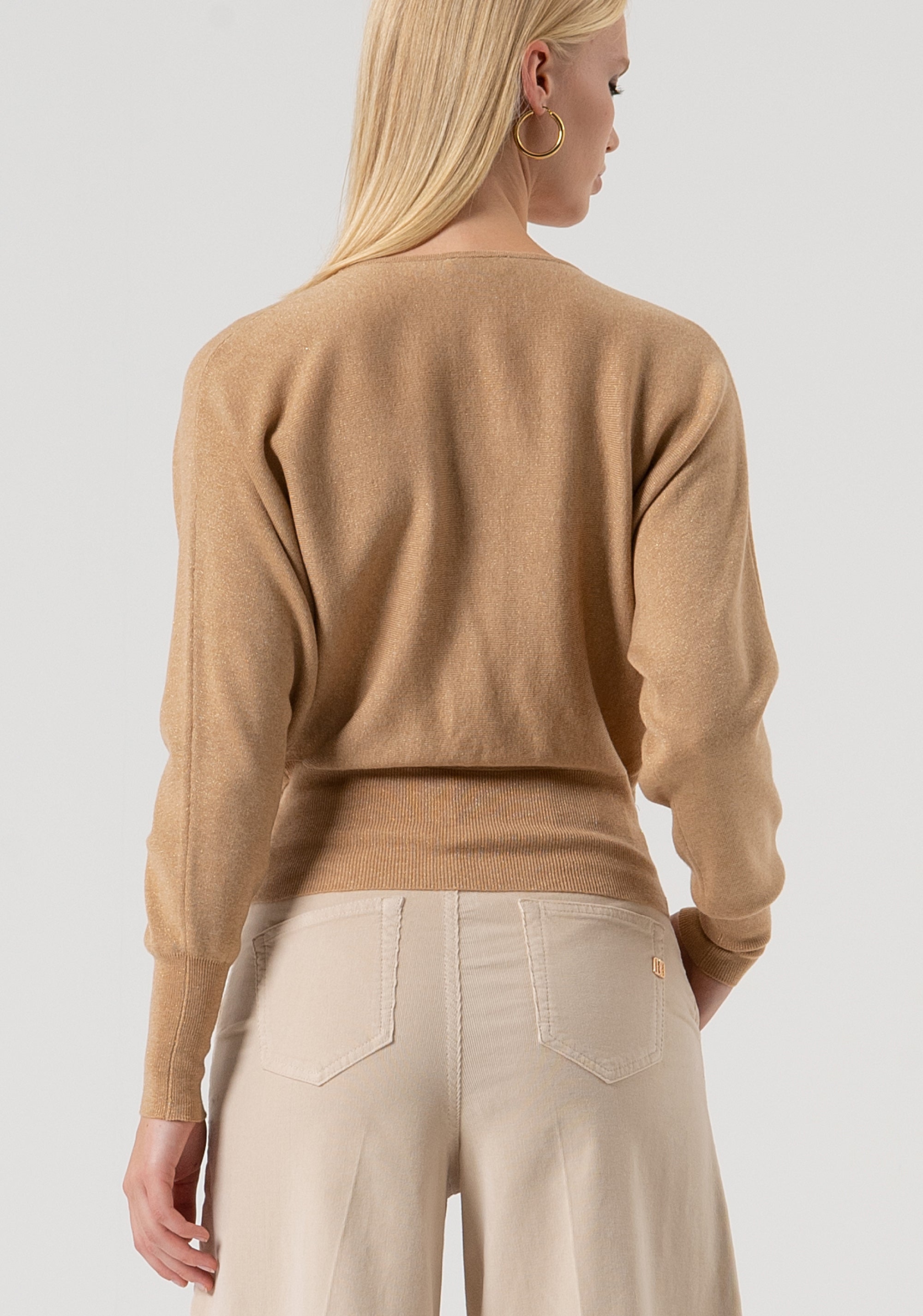 Knitwear regular fit made in wool and lurex Fracomina FR25WT7023K459Q7-S81-3