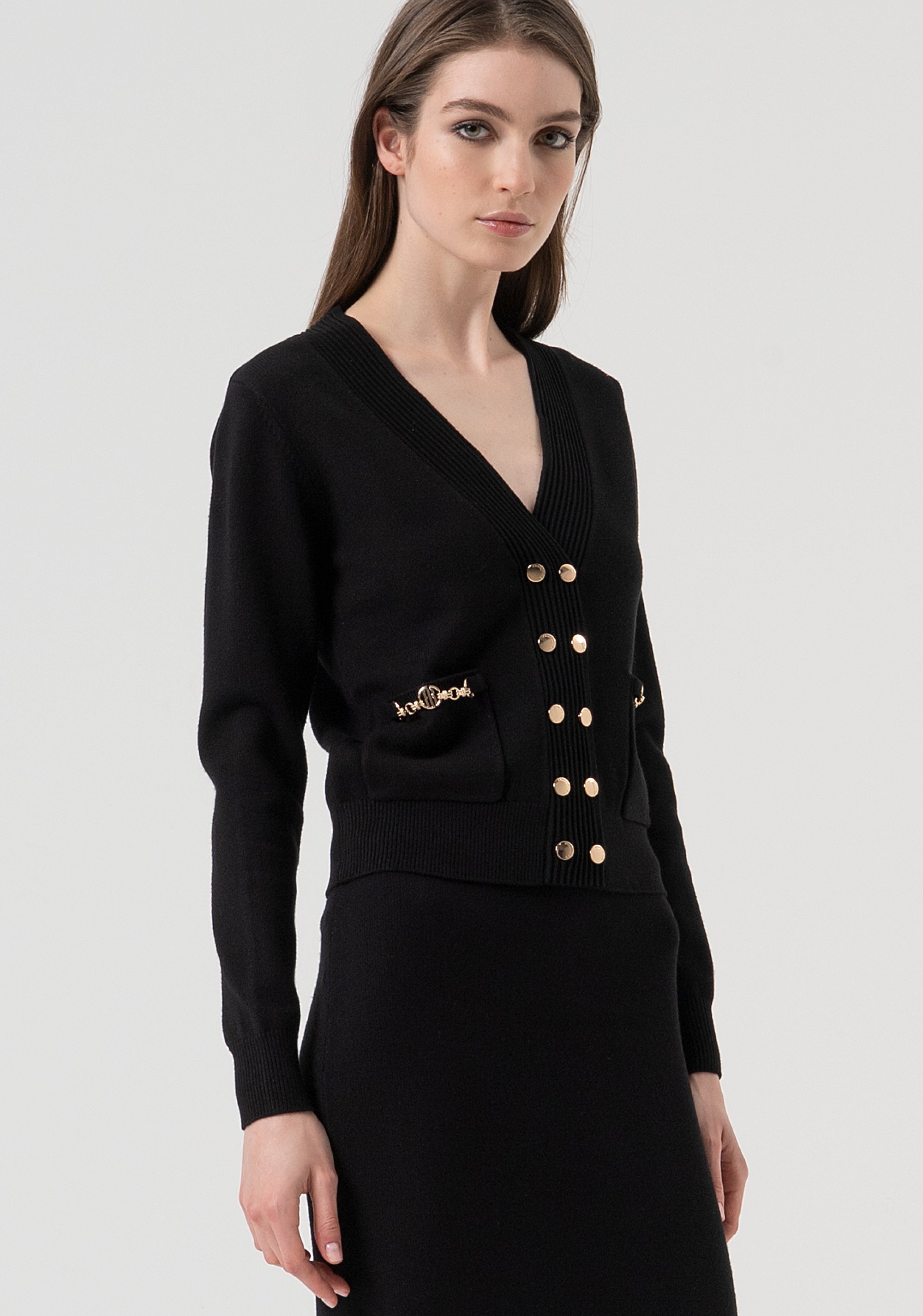 Cardigan regular fit double breasted Fracomina FR25WT8010K55601-053-3