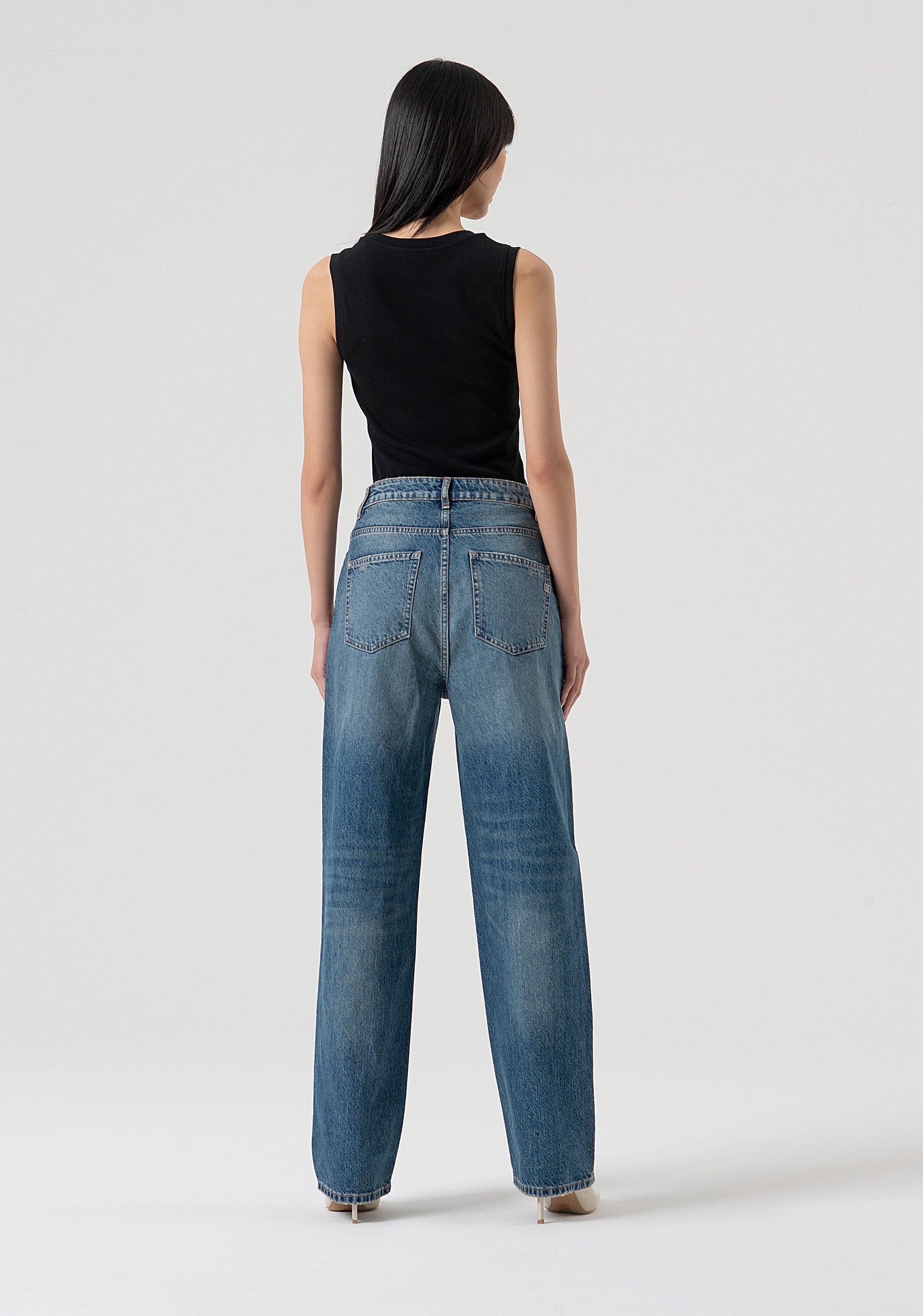 Jeans flare made in denim with middle wash Fracomina FR25WV2021D419R9-337-3