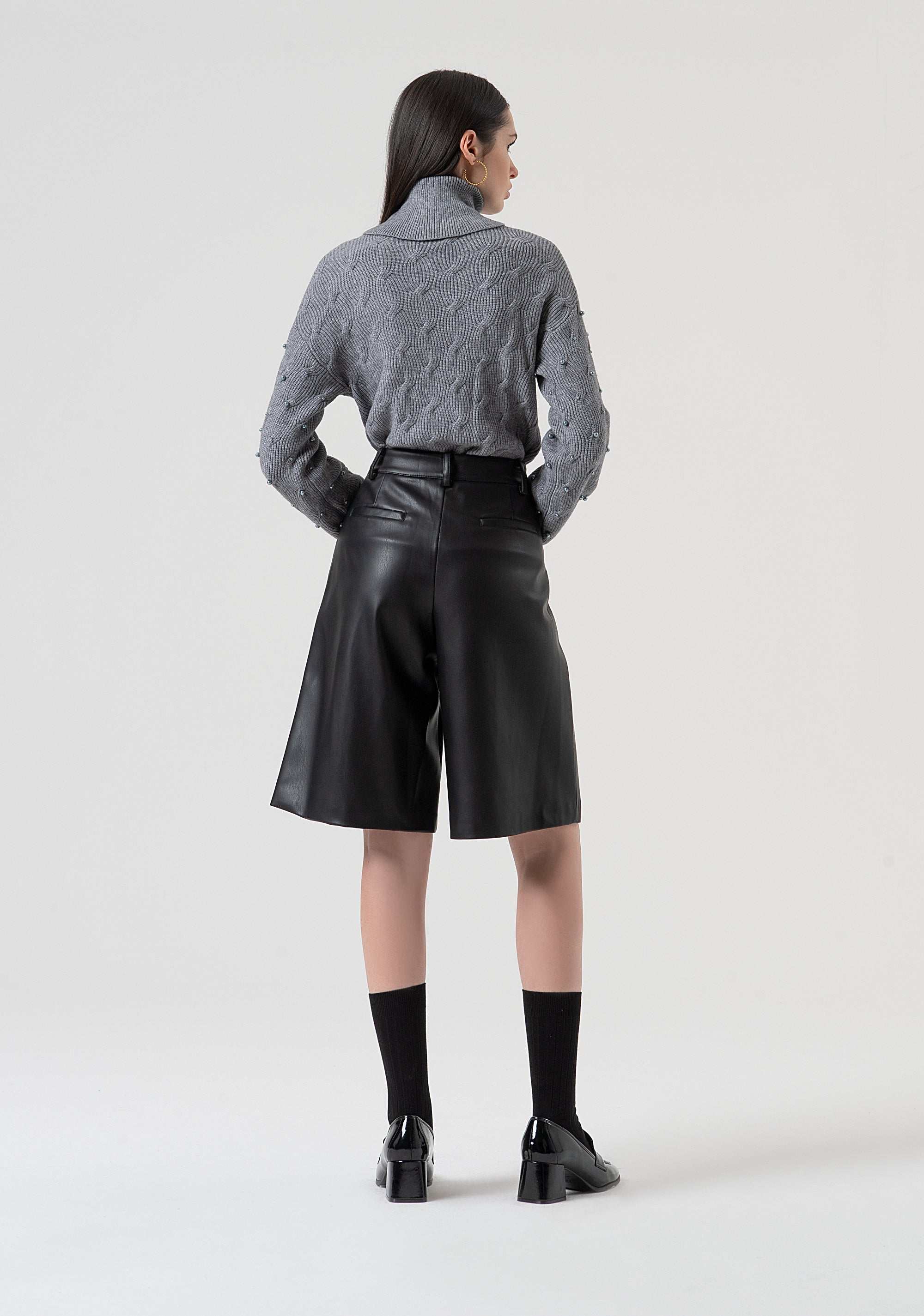 Bermuda flare with high waist Fracomina FR25WV6004P41101-053-4