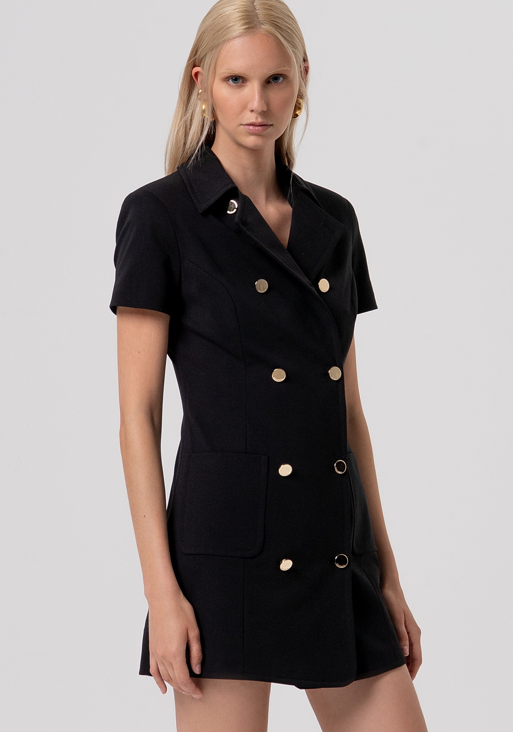 Mini dress regular fit double breasted Fracomina FR26SD1001W51501-053-2