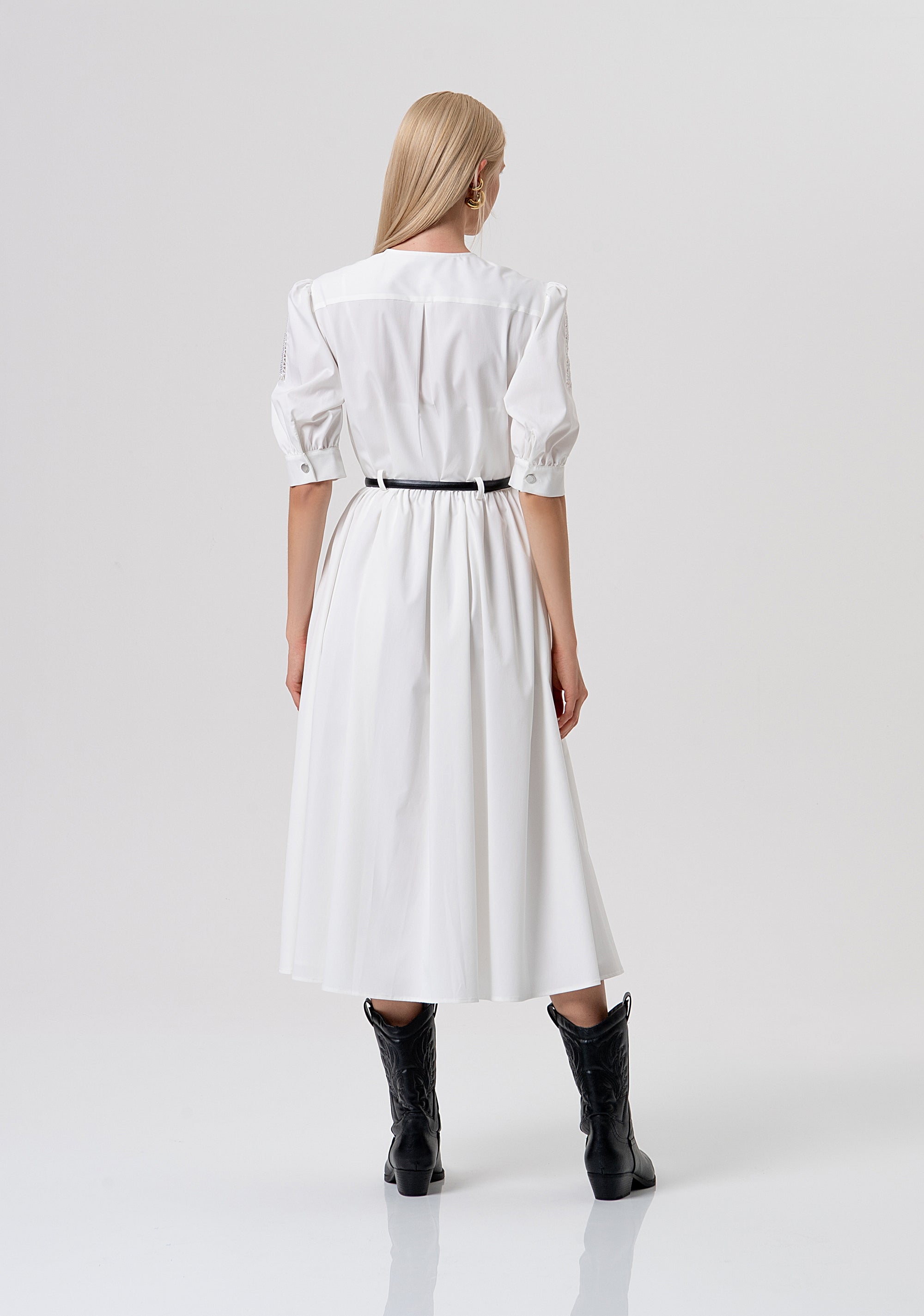 Chemisier dress regular fit middle length Fracomina FR26SD2005W833E5-108-3