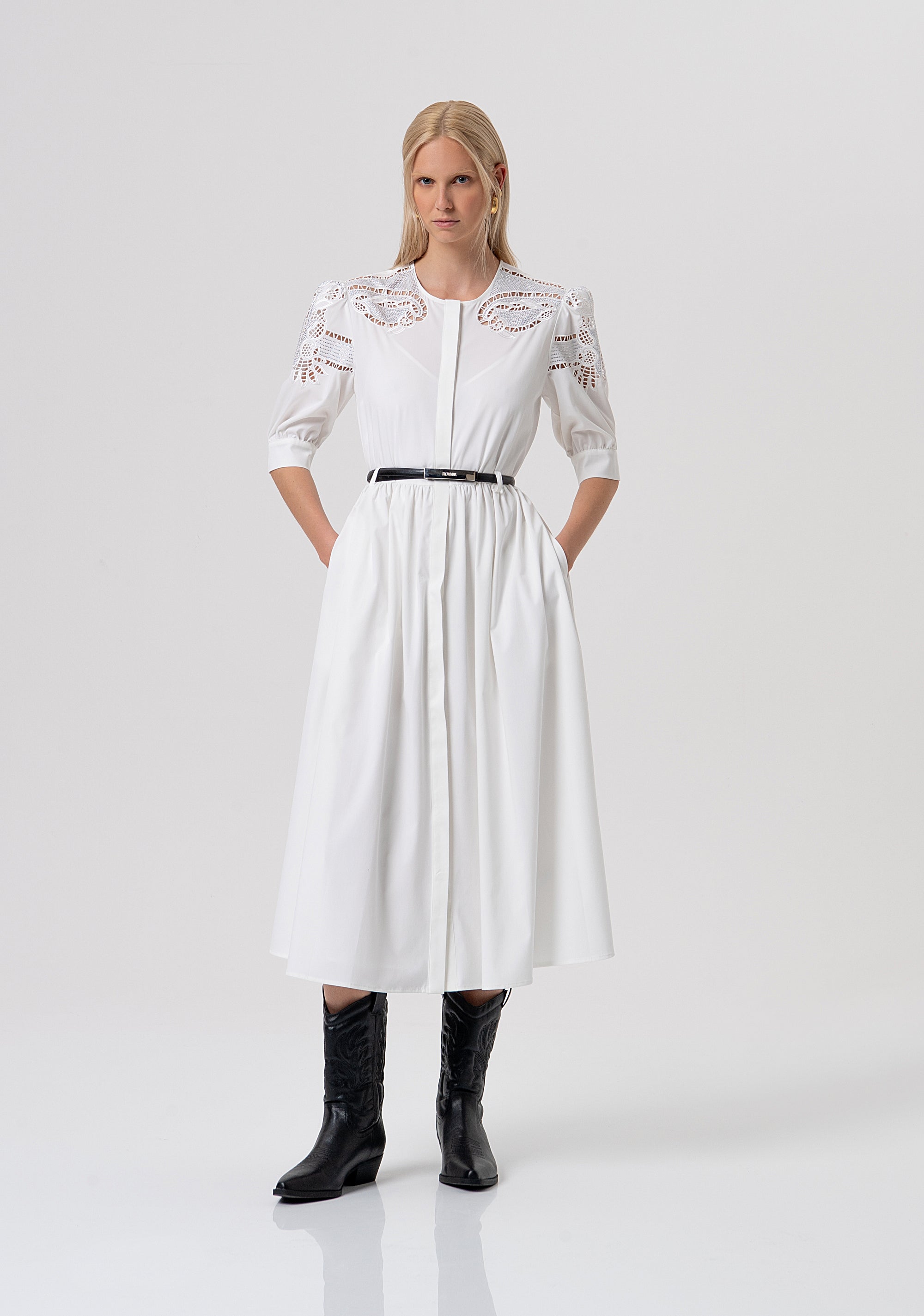 Chemisier dress regular fit middle length Fracomina FR26SD2005W833E5-108