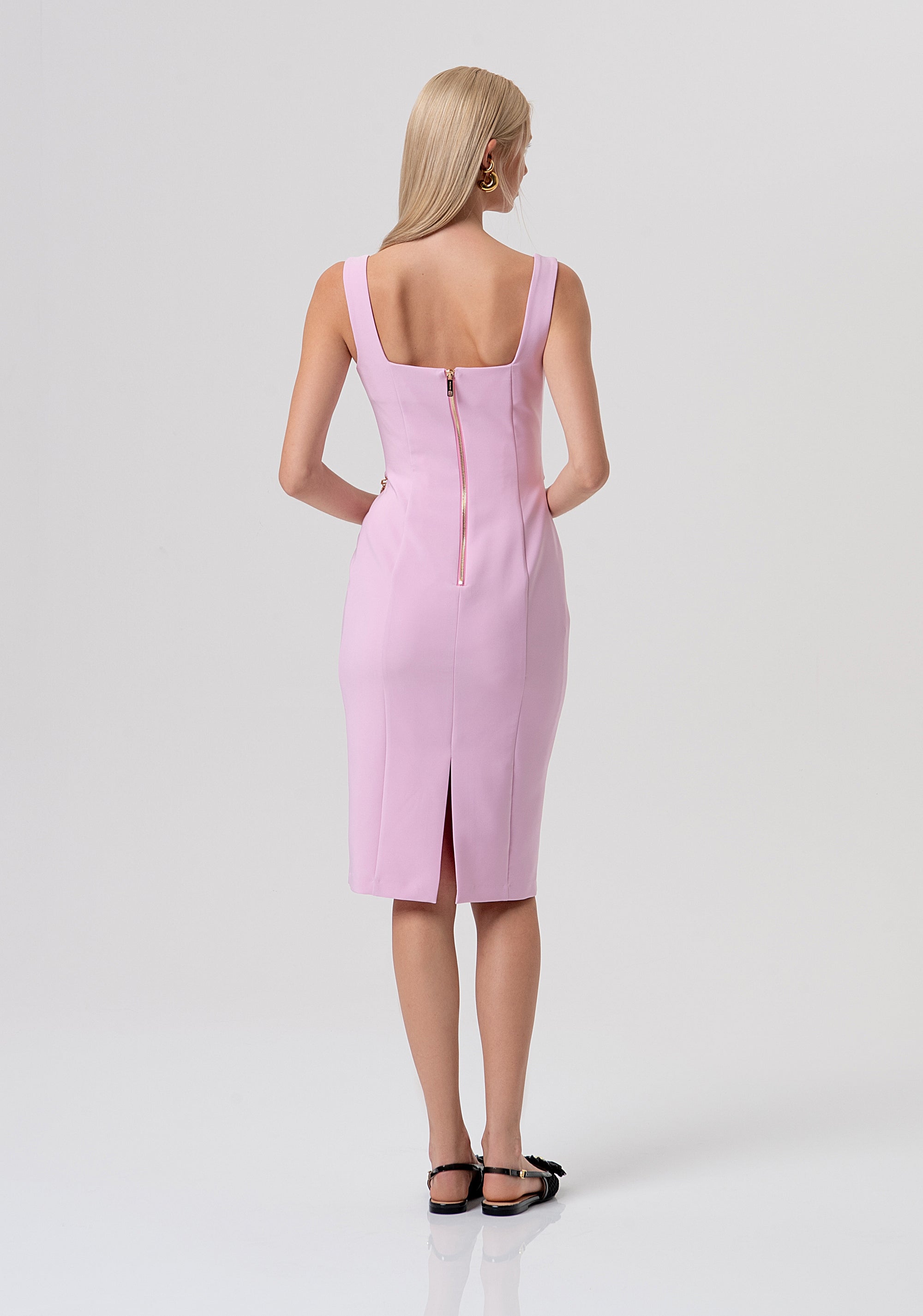 Sleeveless sheath dress middle length Fracomina FR26SD2017W42901-226-3