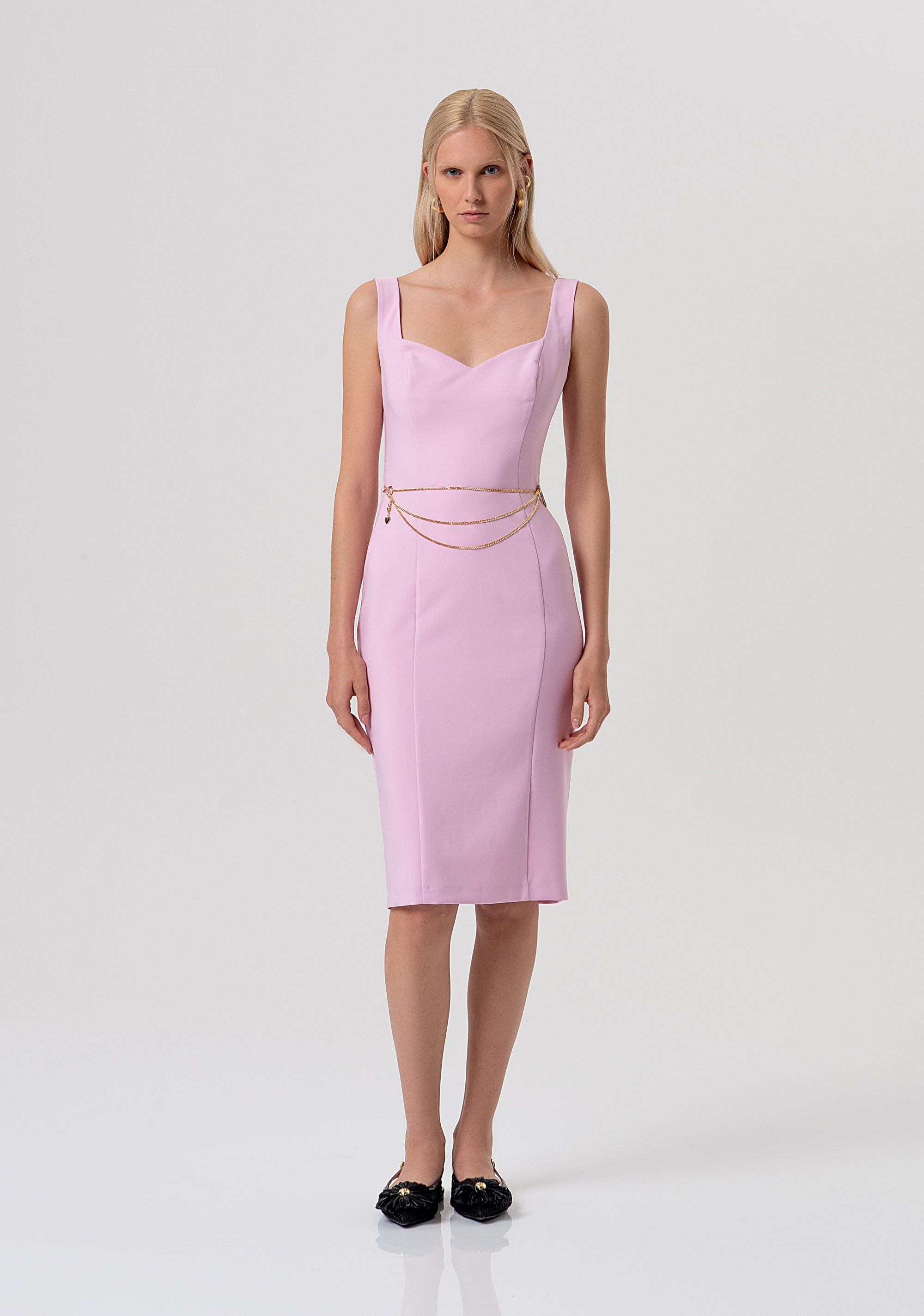Sleeveless sheath dress middle length Fracomina FR26SD2017W42901-226