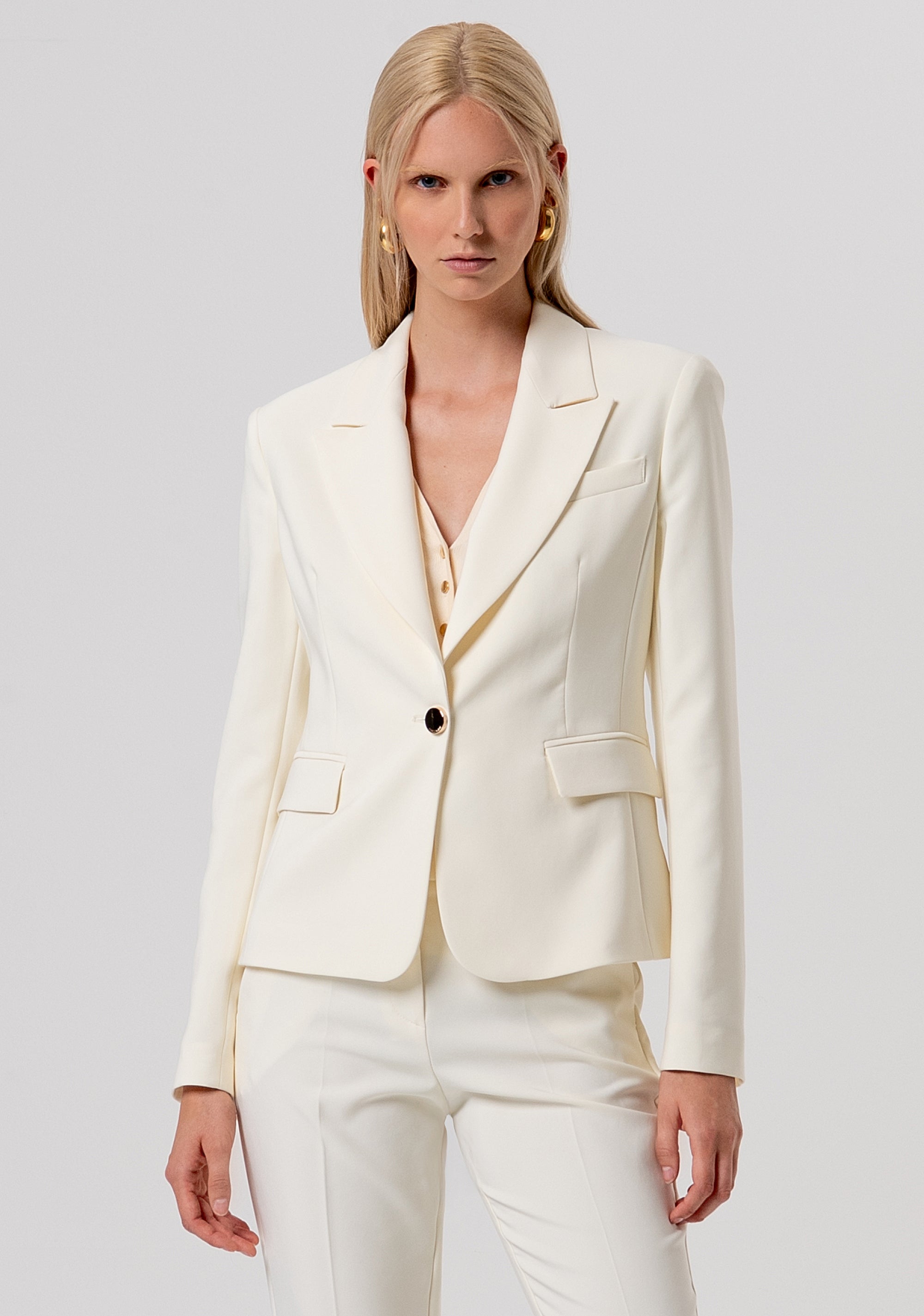 Blazer jacket single breasted Fracomina FR26SJ1001W42901-B59-1