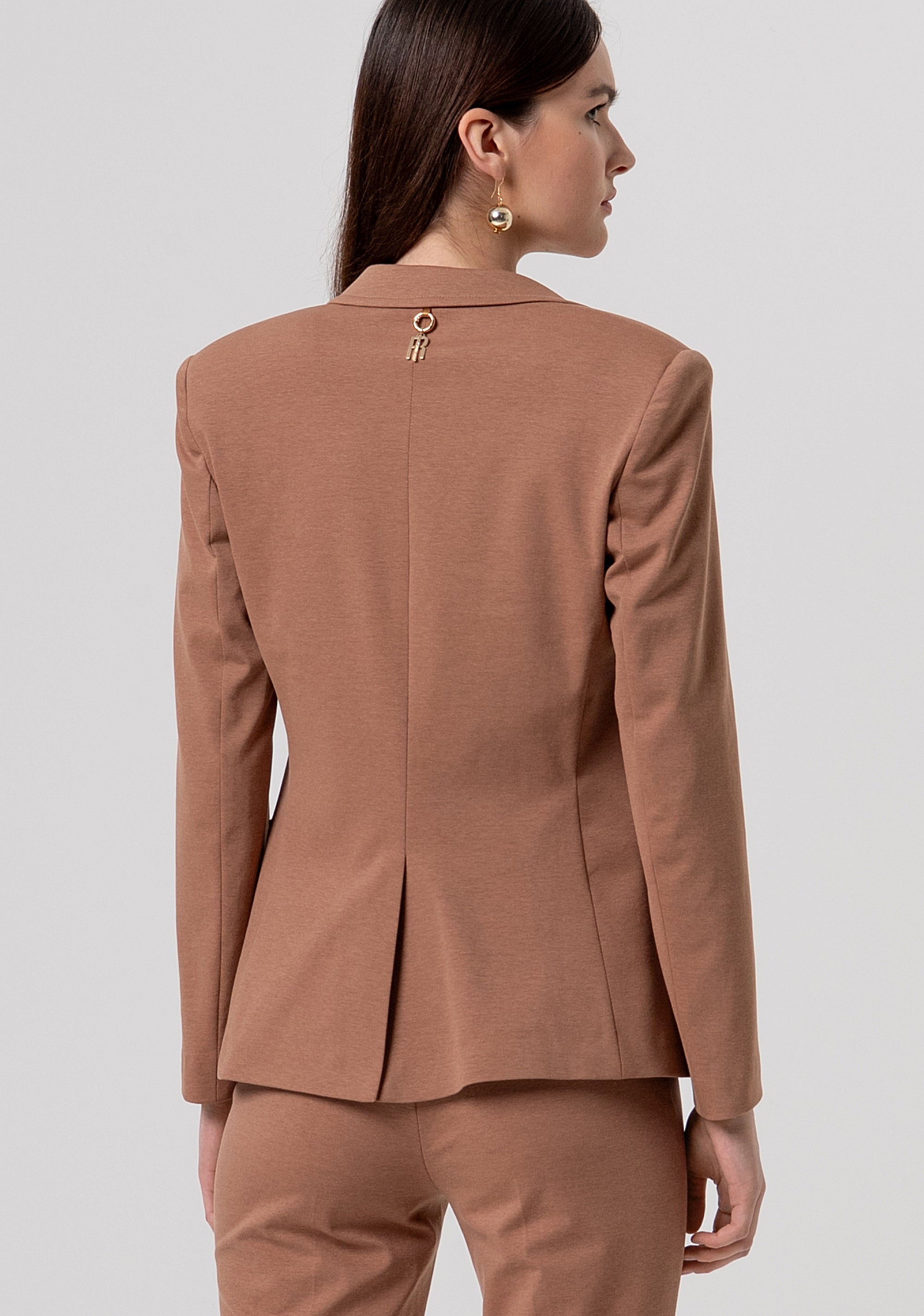 Blazer jacket regular fit single breasted made in Milano stitch fabric Fracomina FR26SJ2002W51501-M07-3