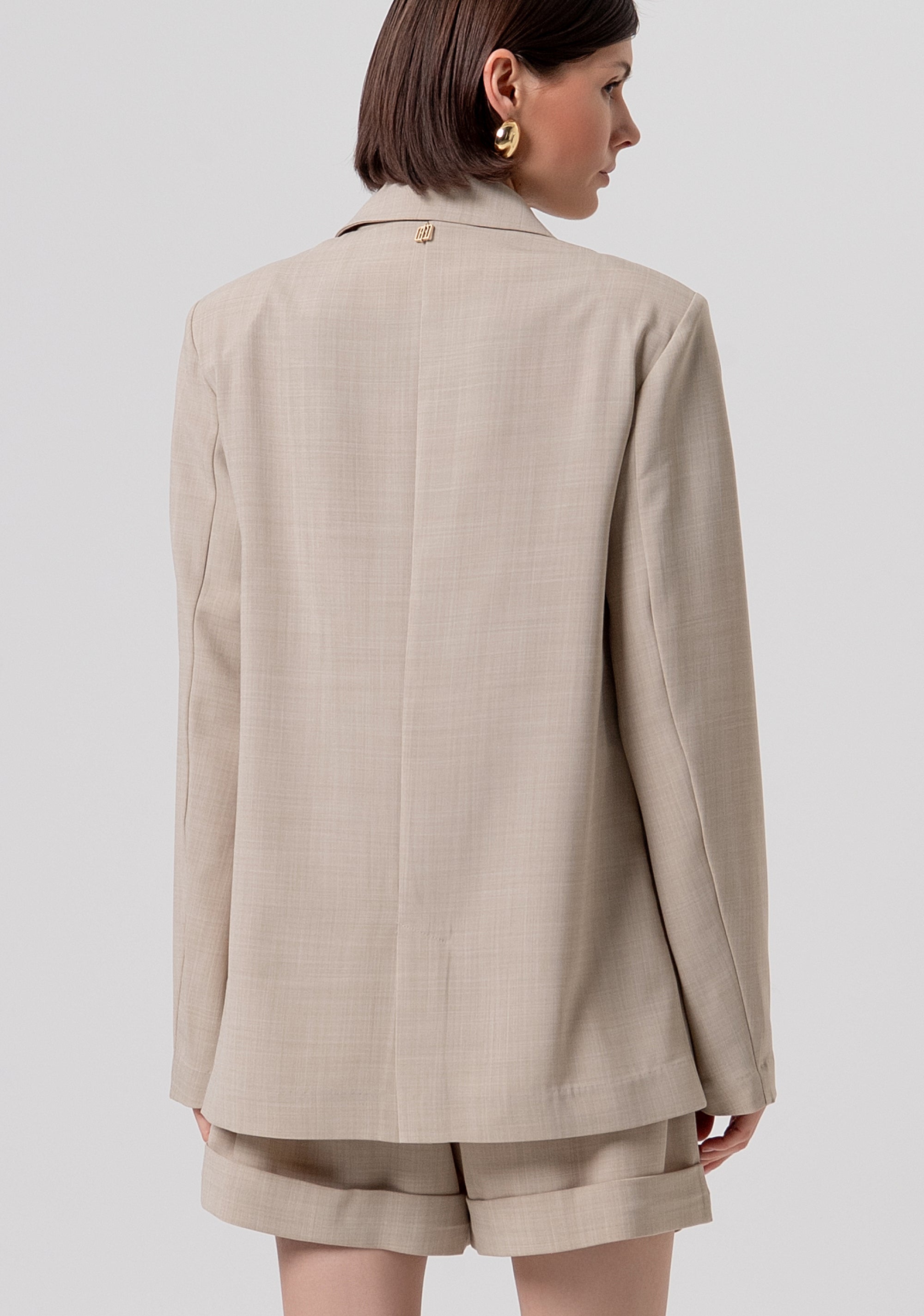 Blazer jacket oversize single breasted Fracomina FR26SJ3009W76301-569-3