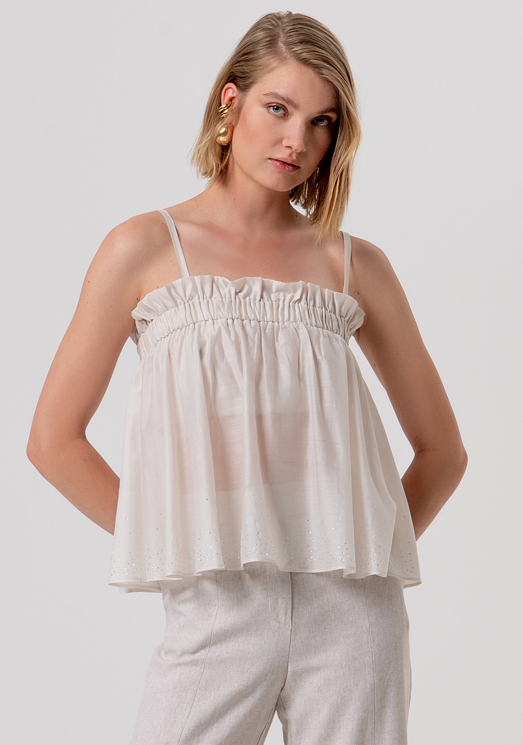 Top A-shape made in tencel Fracomina FR26ST2007W83401-251
