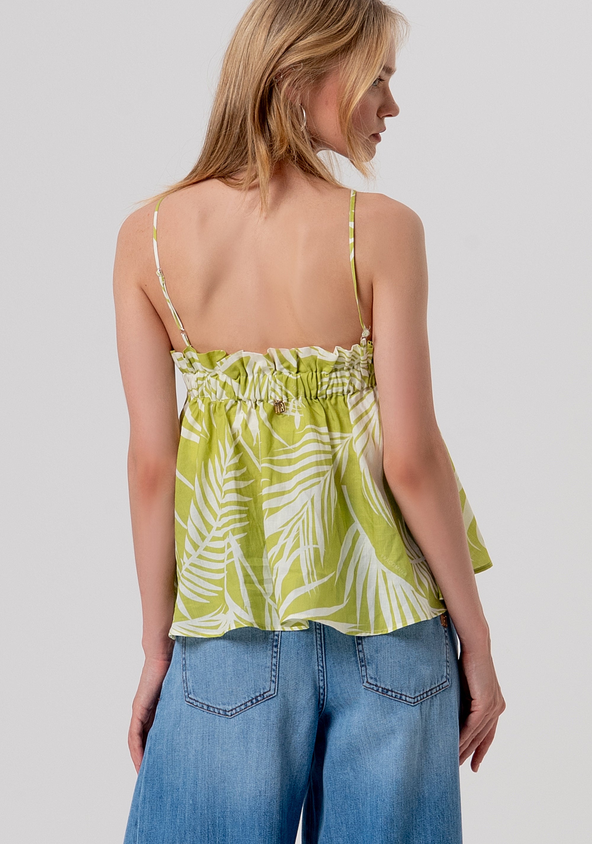 Top A-shape with leaves pattern Fracomina FR26ST2007W835R8-M36-3