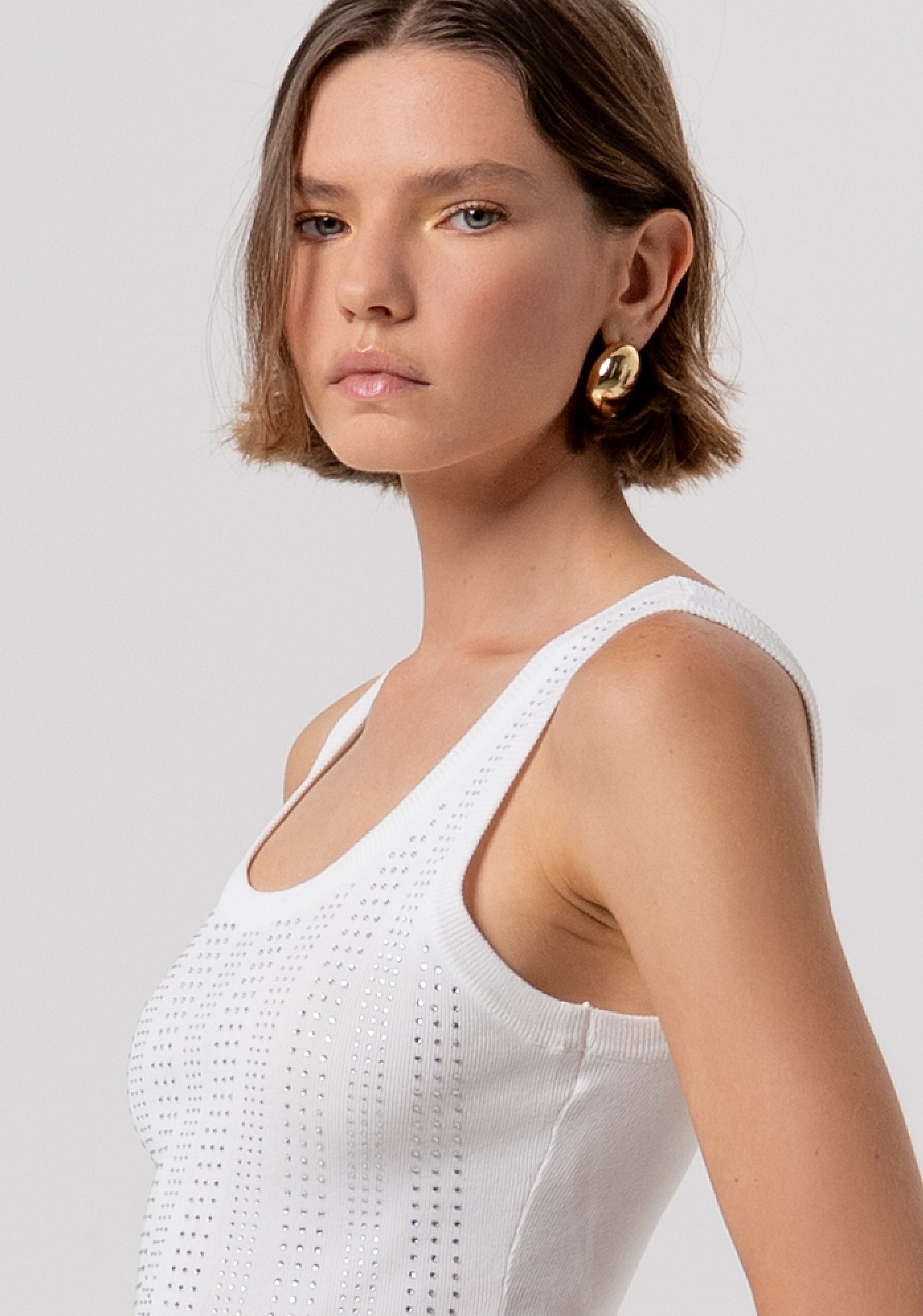 Knitted tank top slim fit Fracomina FR26ST4005K524R9-108-2