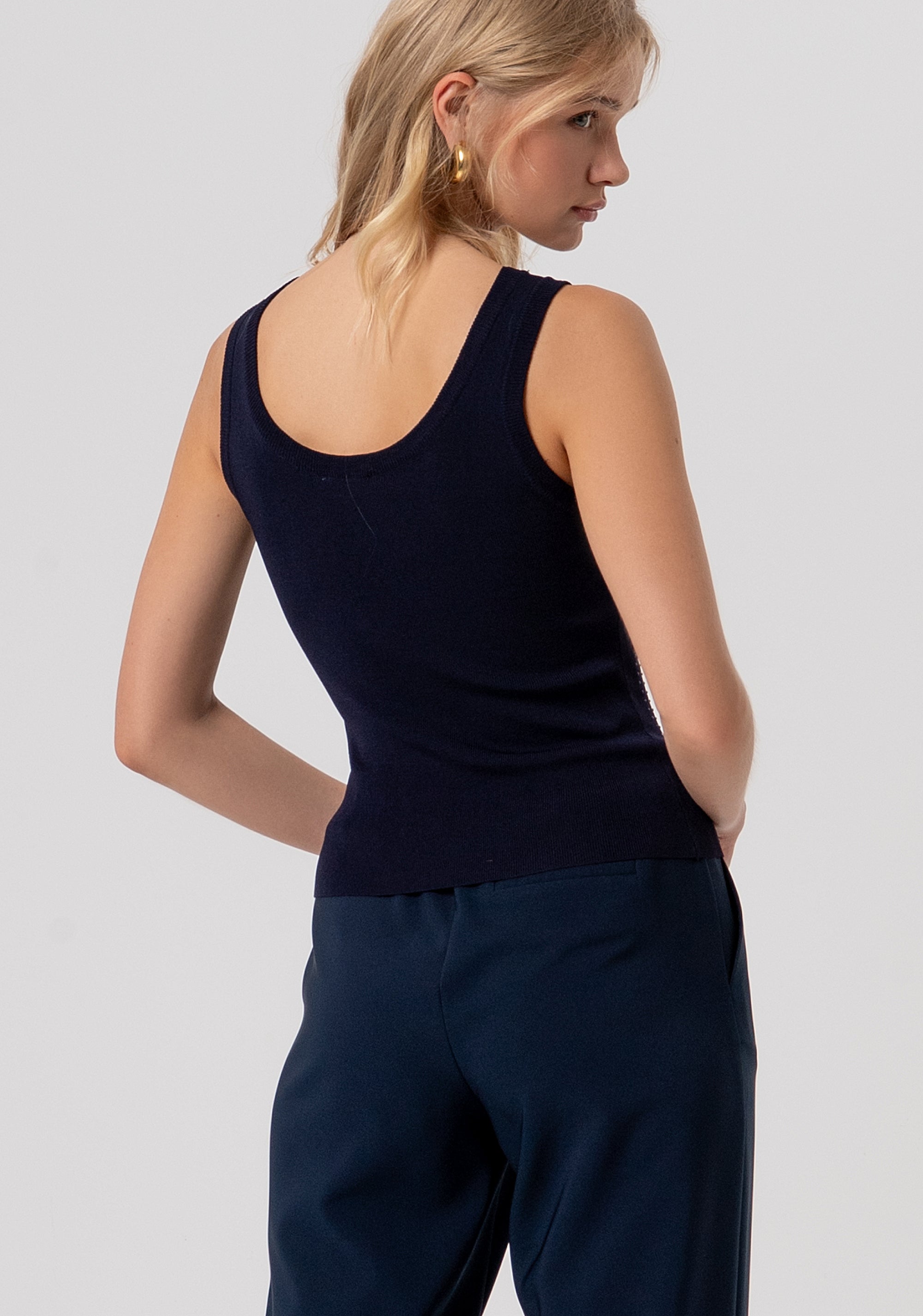Knitted tank top slim fit Fracomina FR26ST4005K524R9-117-3