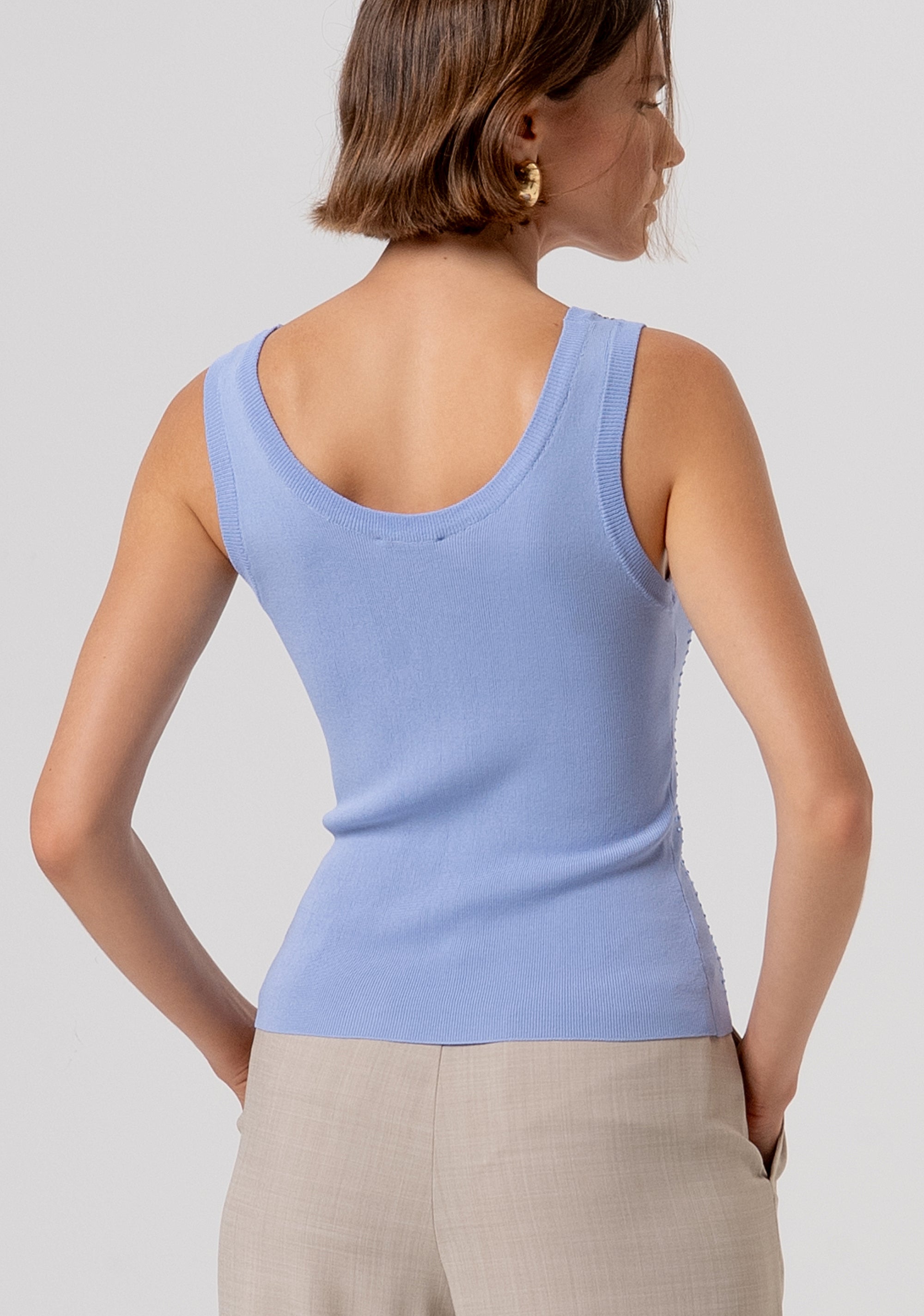 Knitted tank top slim fit Fracomina FR26ST4005K524R9-175-3