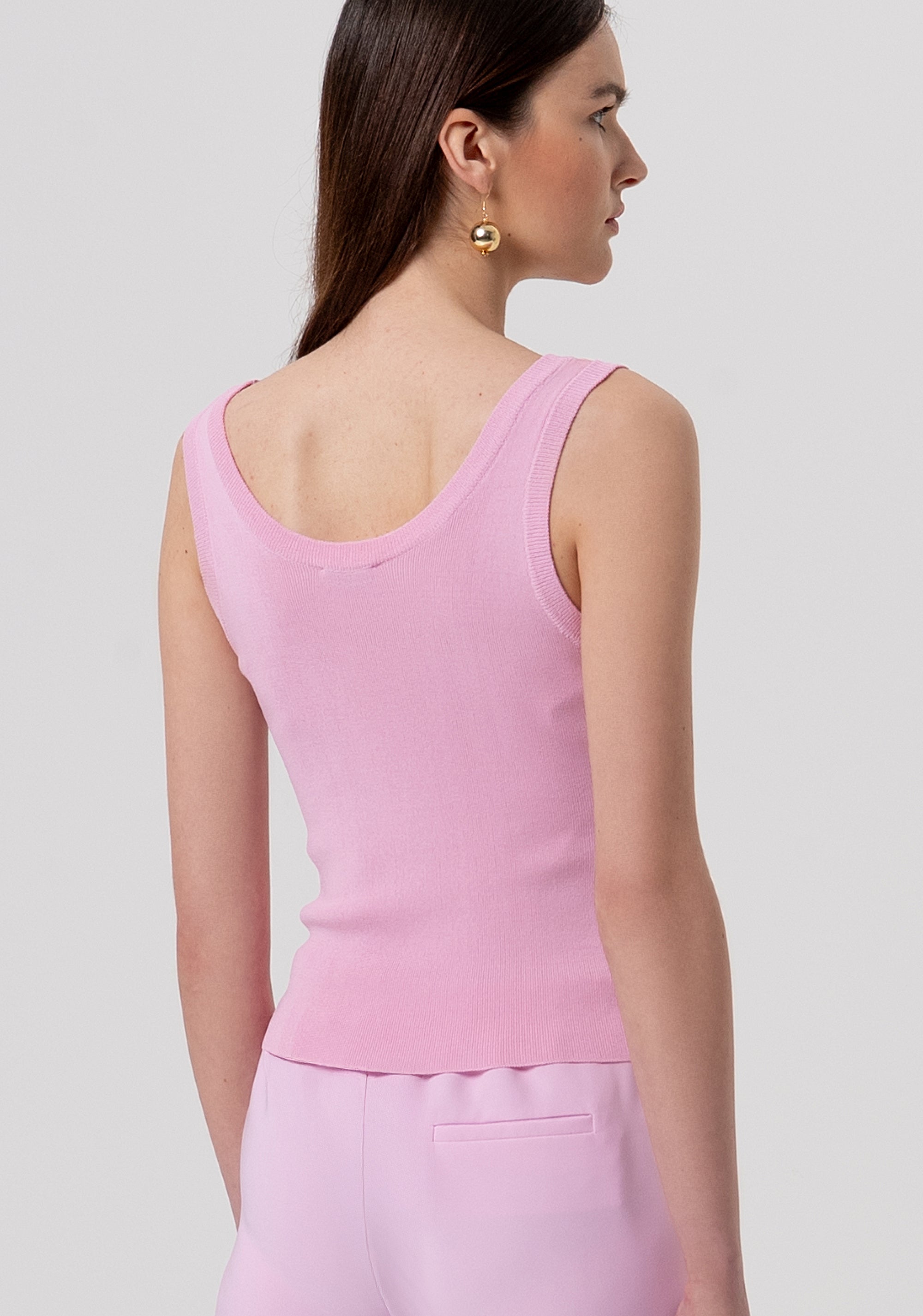 Knitted tank top slim fit Fracomina FR26ST4005K524R9-226-3