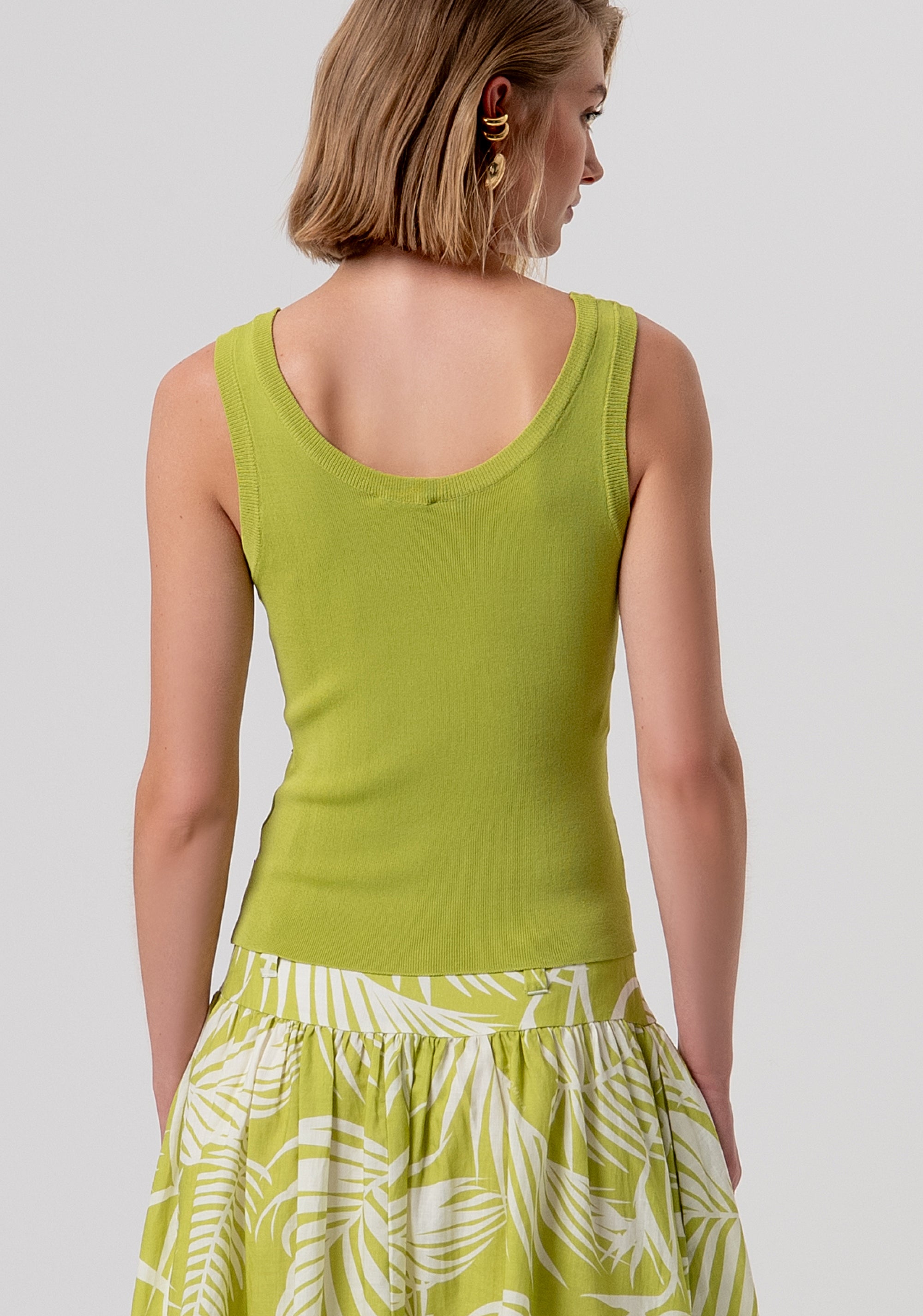 Knitted tank top slim fit Fracomina FR26ST4005K524R9-813-3