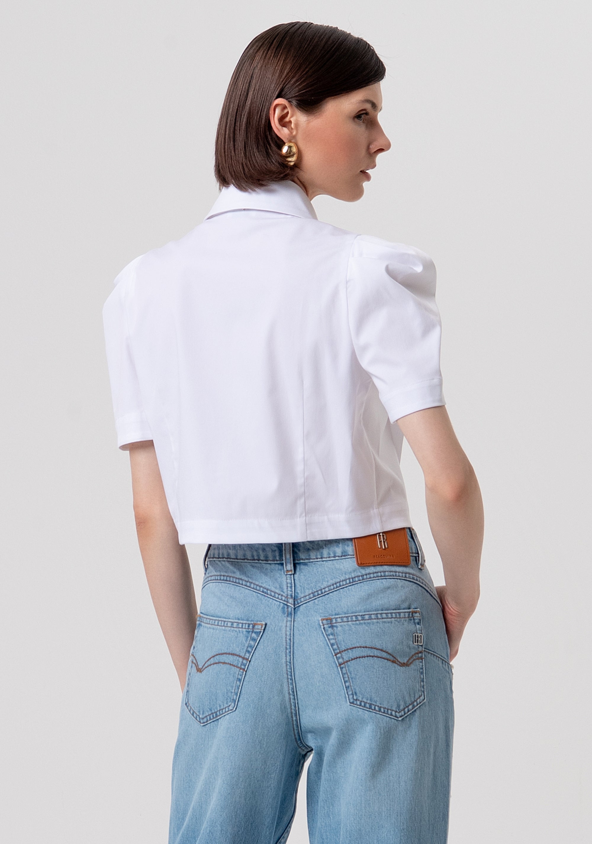 Shirt cropped made in popeline Fracomina FR26ST6028W83301-278-3