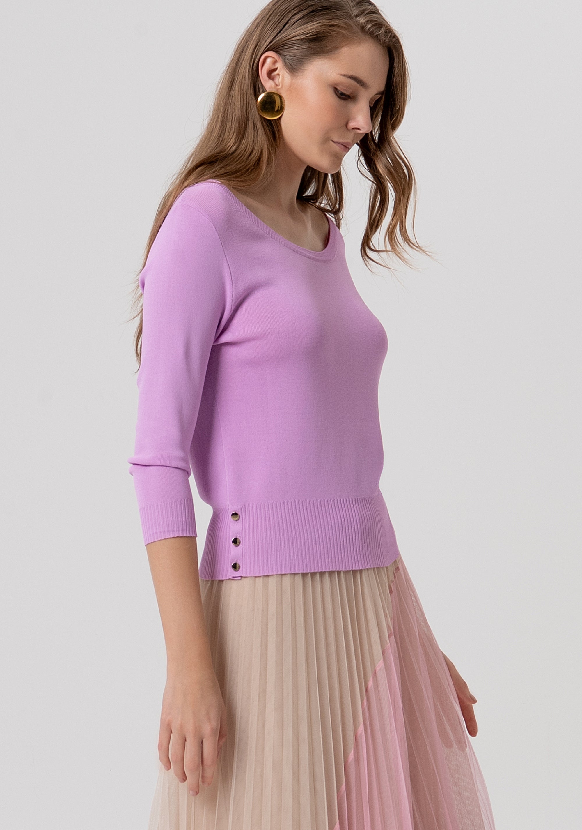 Knitwear slim fit with boat neckline Fracomina FR26ST7001K52401-226-2