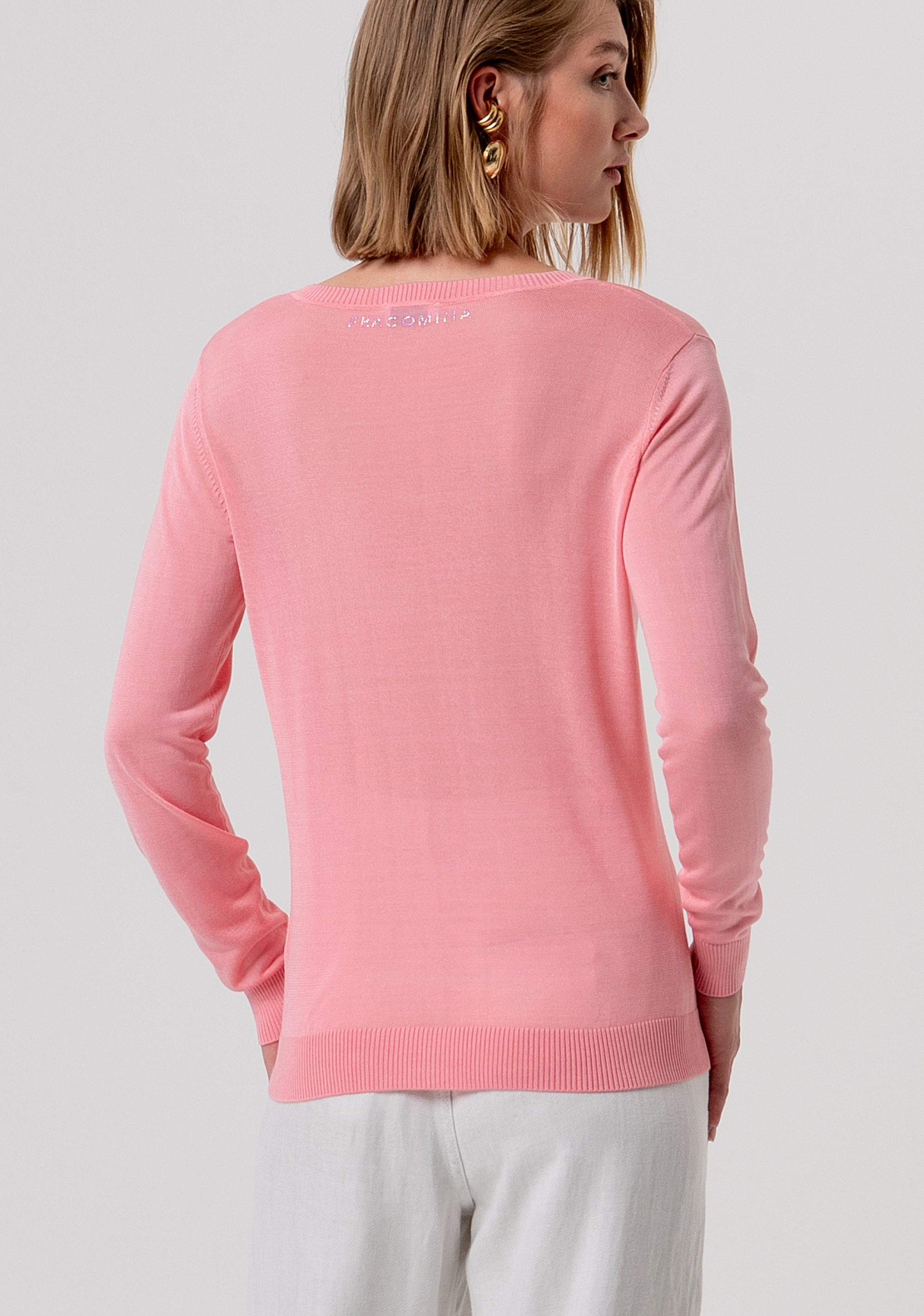 Knitwear regular fit with round neck Fracomina FR26ST7005K54401-107-3