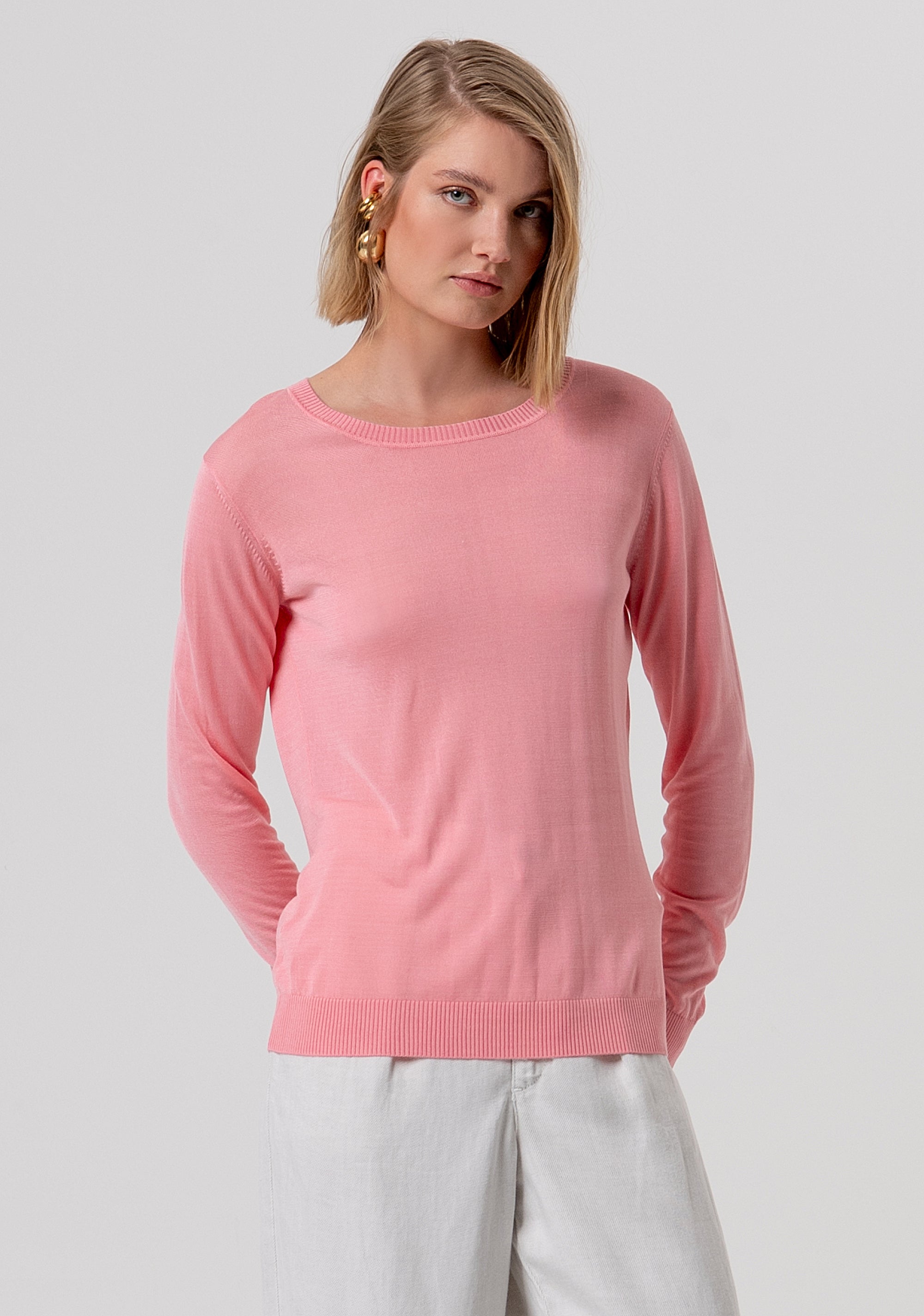 Knitwear regular fit with round neck Fracomina FR26ST7005K54401-107