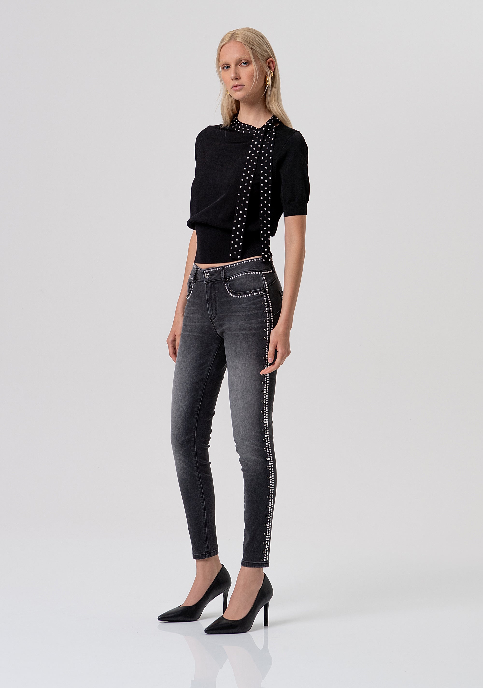 Knitwear regular fit with short sleeves Fracomina FR26ST7033K42101-053-4