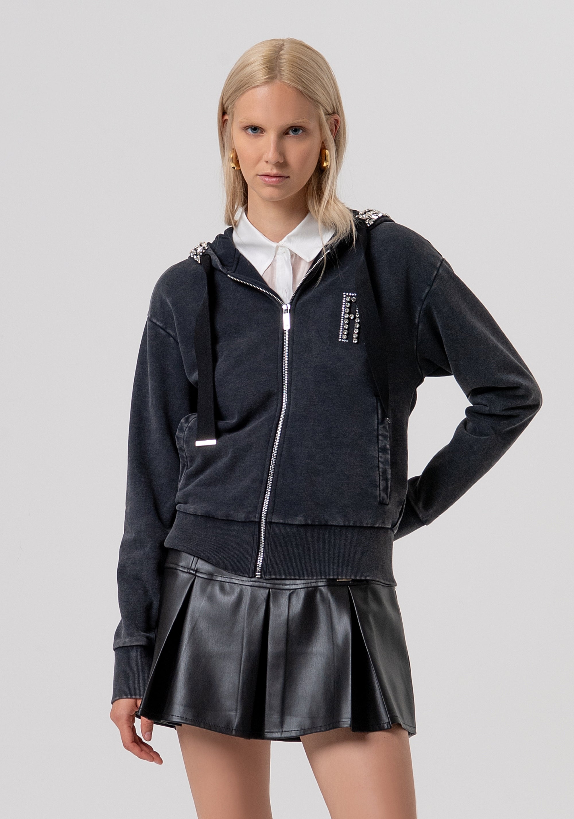 Sweater regular fit with used wash Fracomina FR26ST9004F40901-M30-1