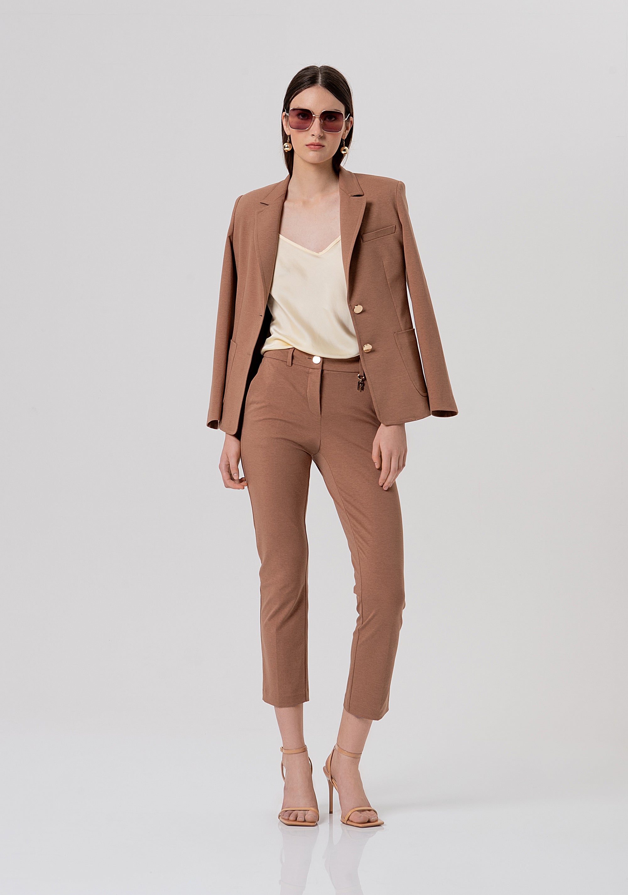 Chino pant regular fit made in Milano stitch Fracomina FR26SV4003W51501-M07-4