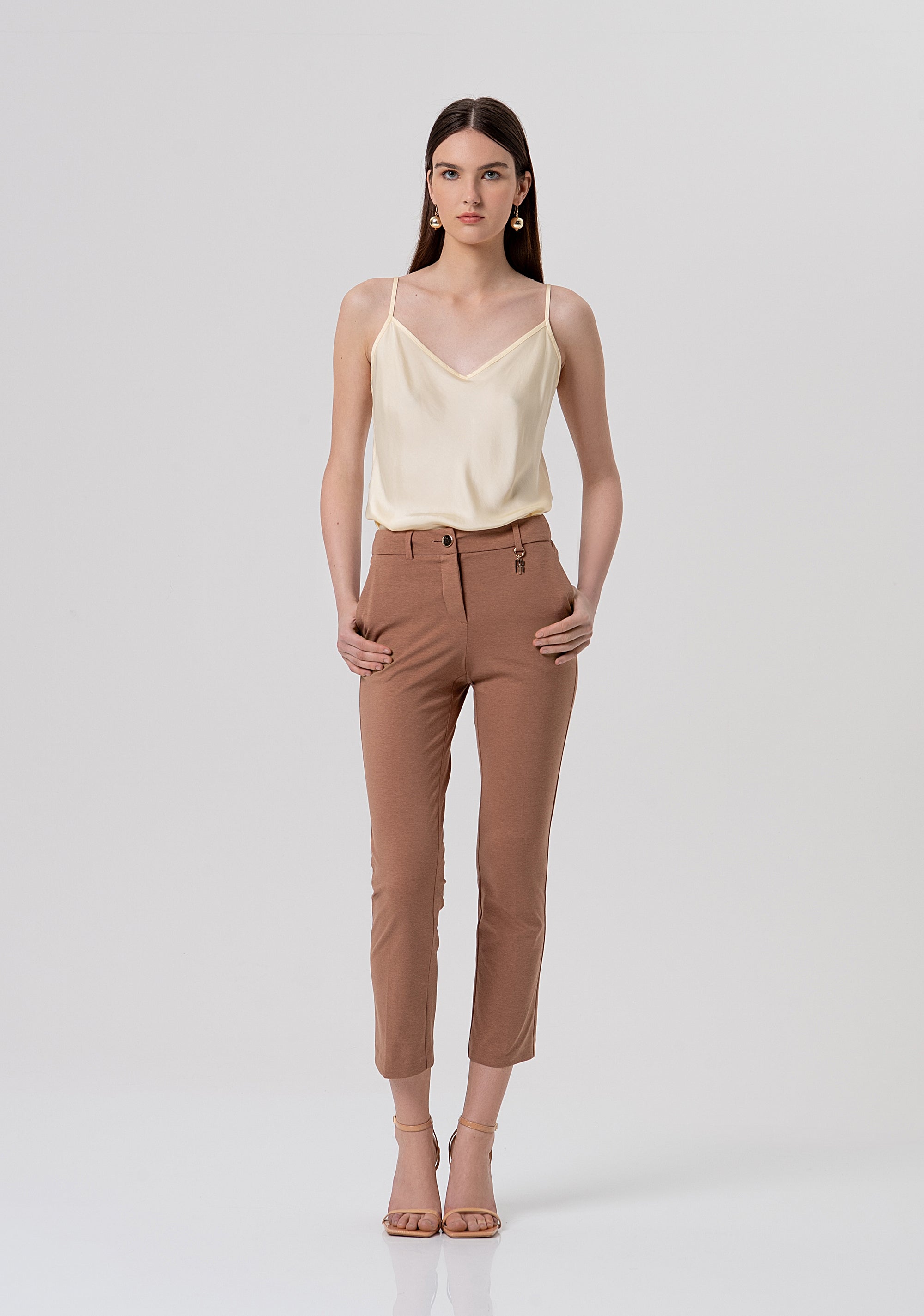 Chino pant regular fit made in Milano stitch Fracomina FR26SV4003W51501-M07