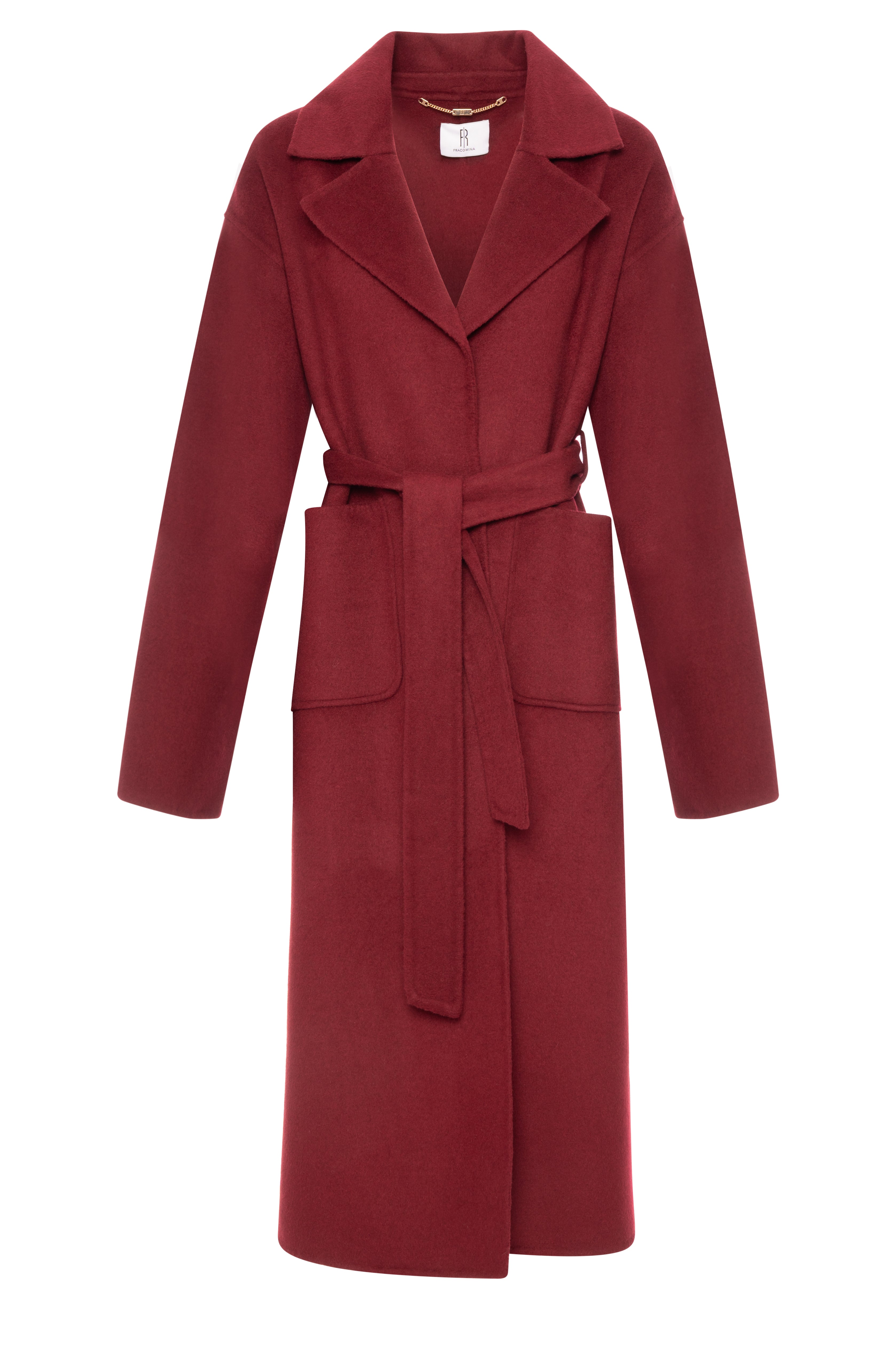 Long coat regular fit with wool Fracomina FR26WC1012W80801-KF4-1