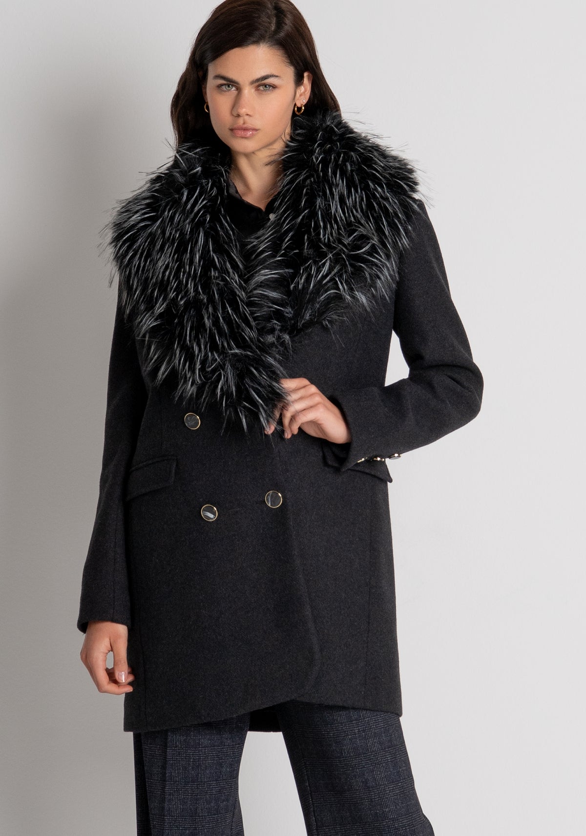 Coat regular fit with wool Fracomina FR26WC1028W57901-T53-2