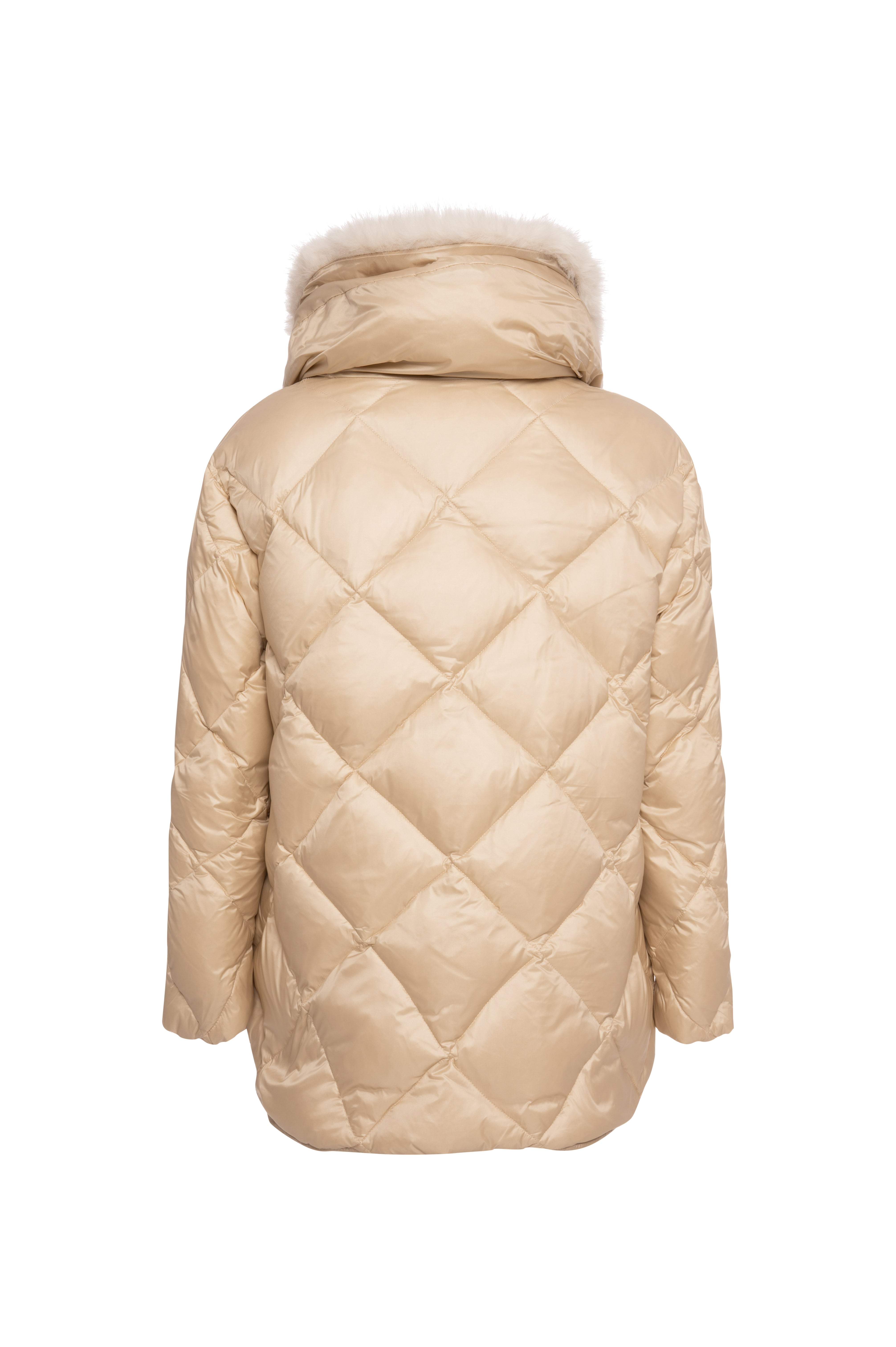 Padded jacket regular fit with feather padding Fracomina FR26WC3007O42301-KF6-2