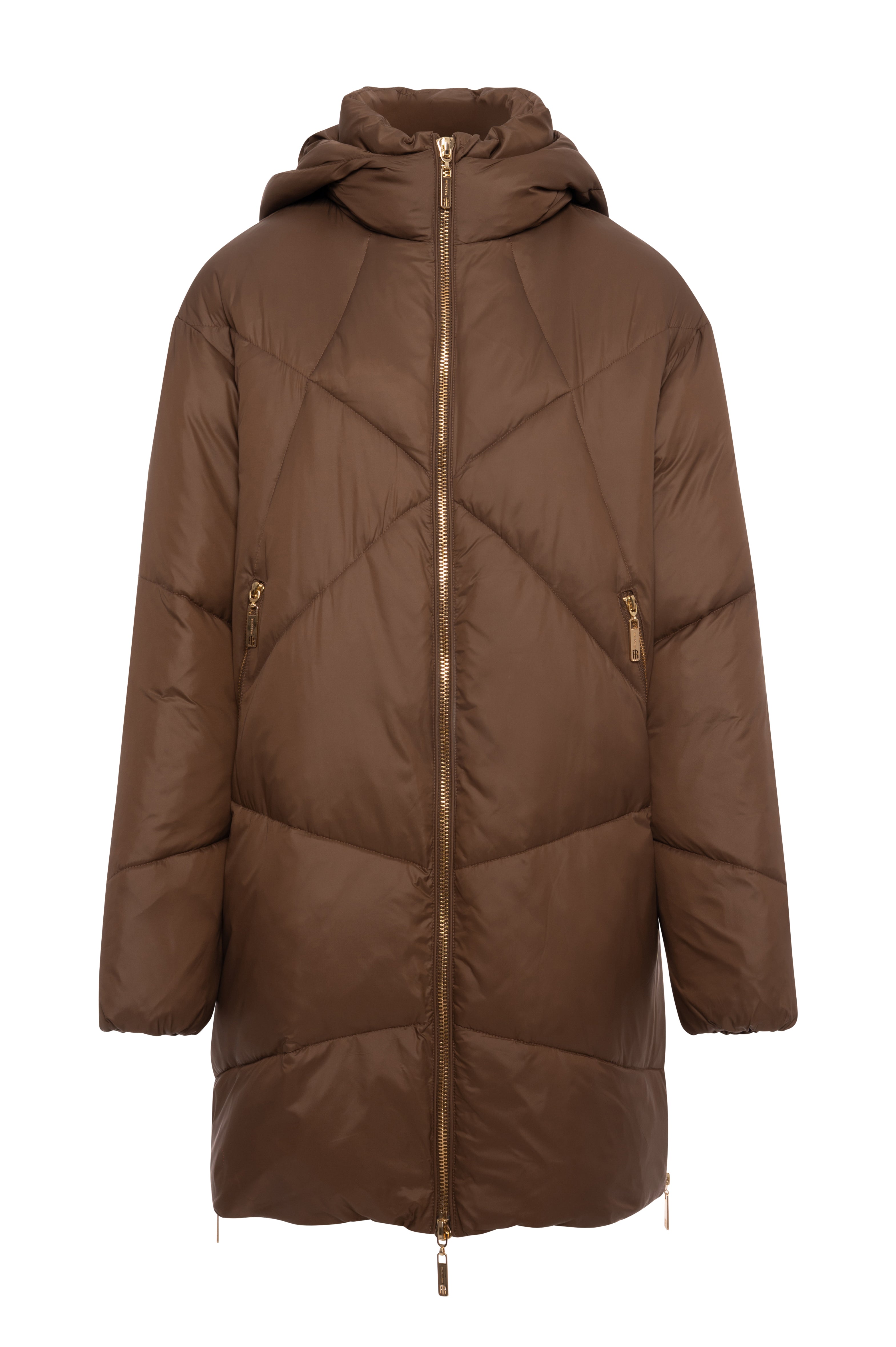 Padded jacket regular fit with hood Fracomina FR26WC3017O46401-KG3-1