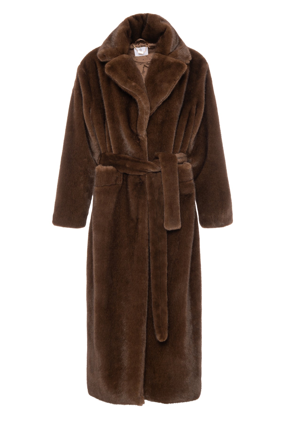 Long jacket regular fit made in fake fur Fracomina FR26WC4012O44501-K06-1