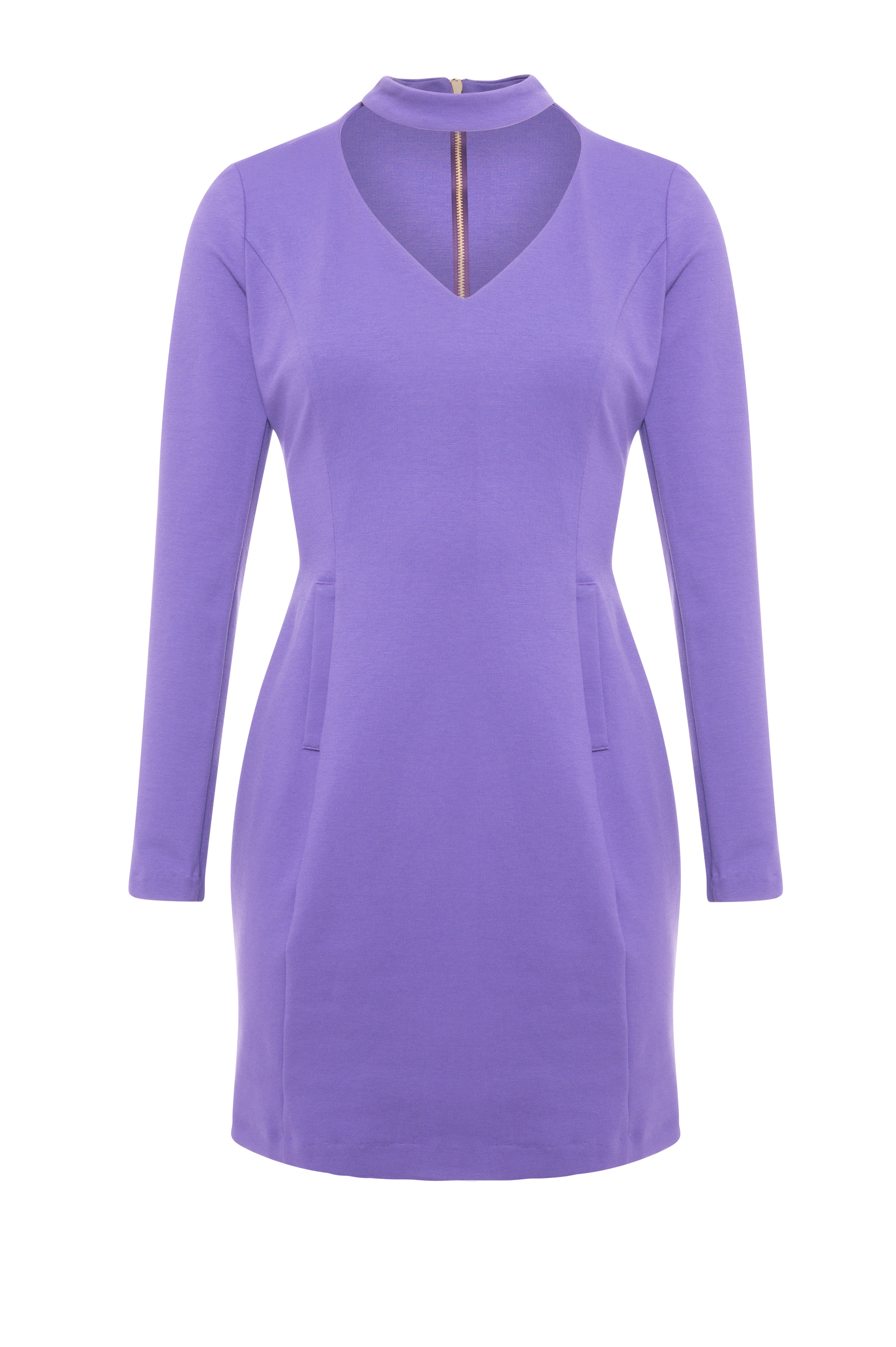 Mini dress slim fit made in stretch fabric Fracomina FR26WD1002W49701-KE8-1