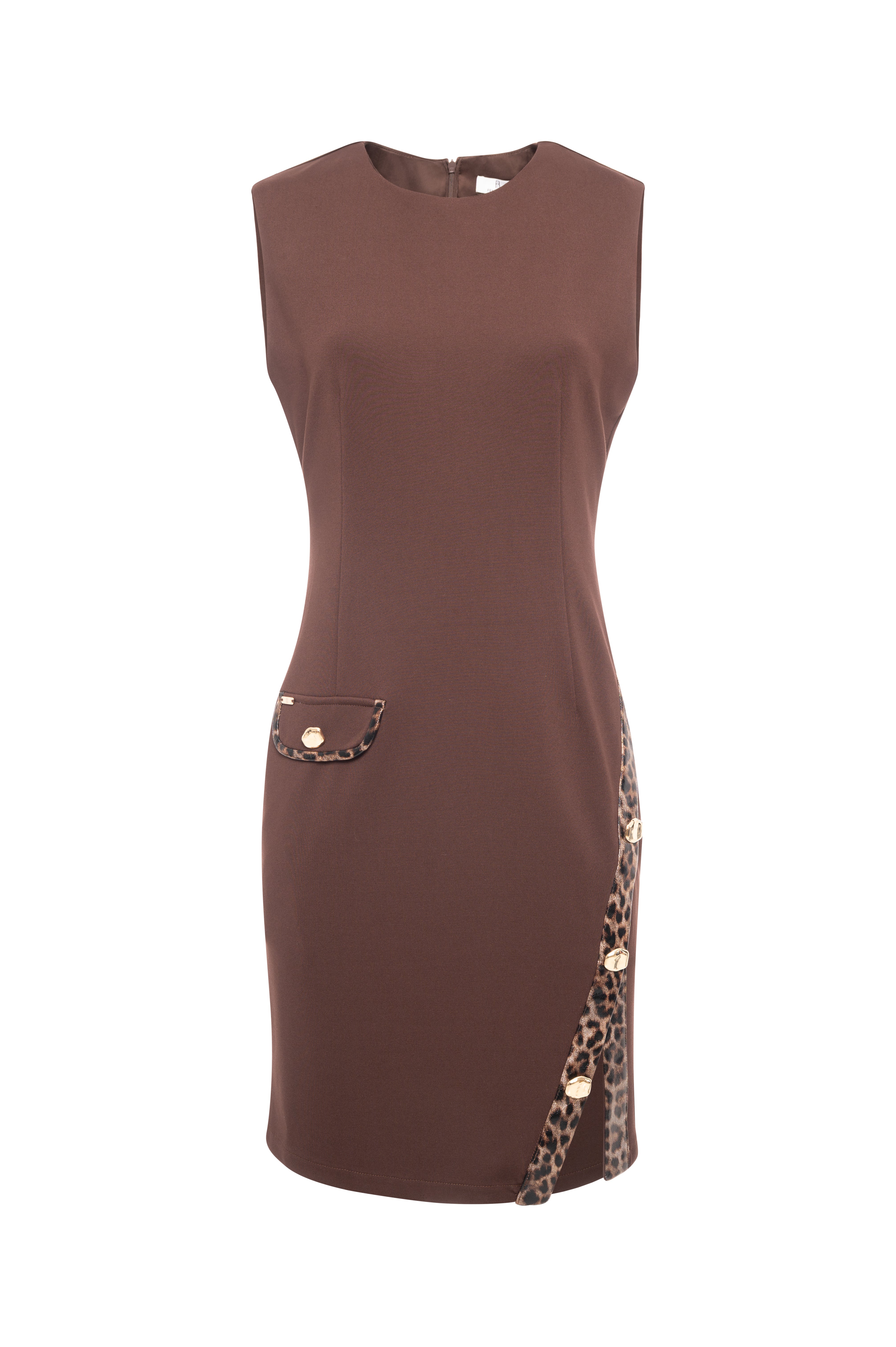 Sleeveless mini sheath dress Fracomina FR26WD1004W68601-K06-1