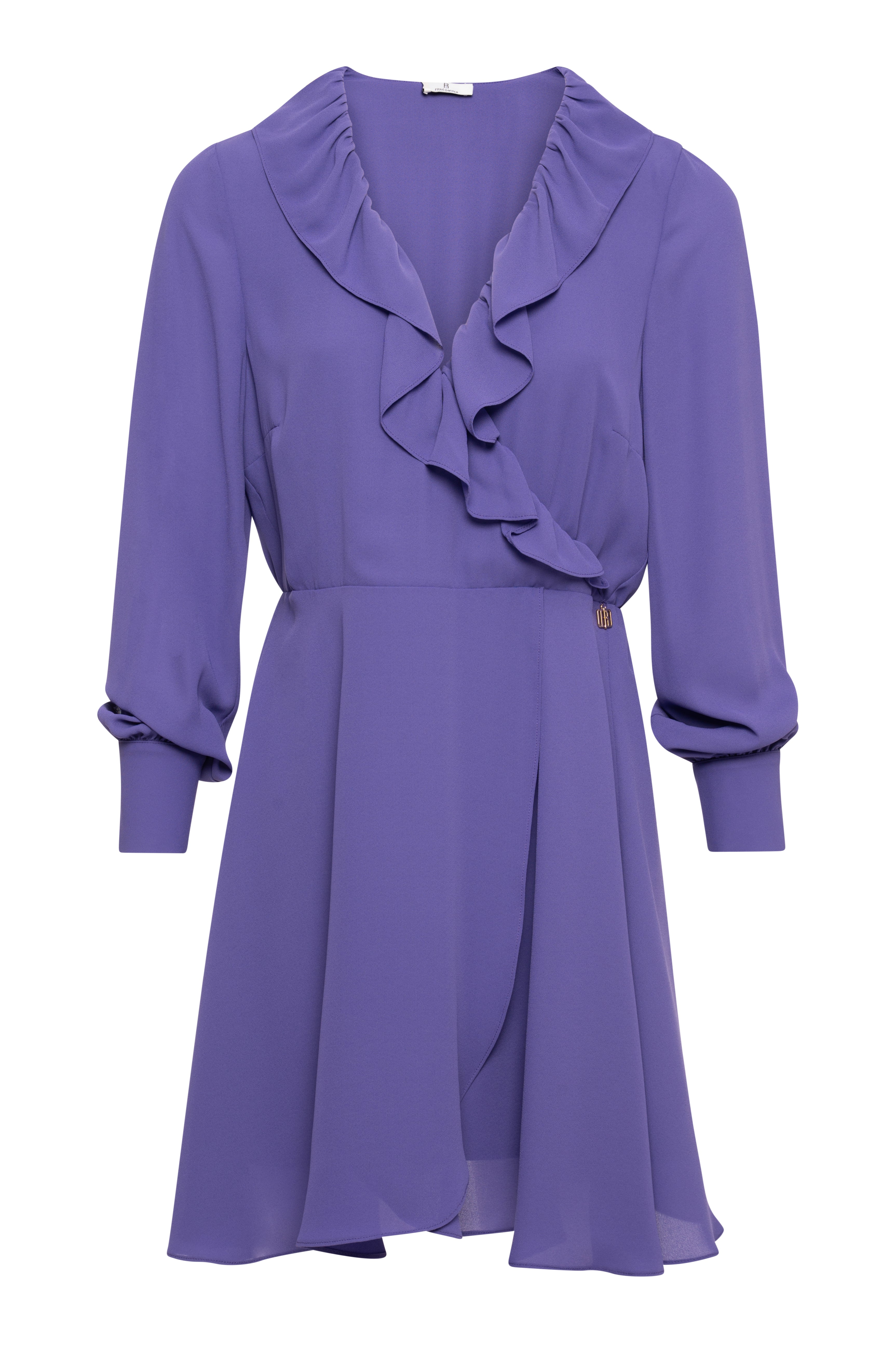 Mini dress with long sleeves made in georgette Fracomina FR26WD1008W41201-KE8-1