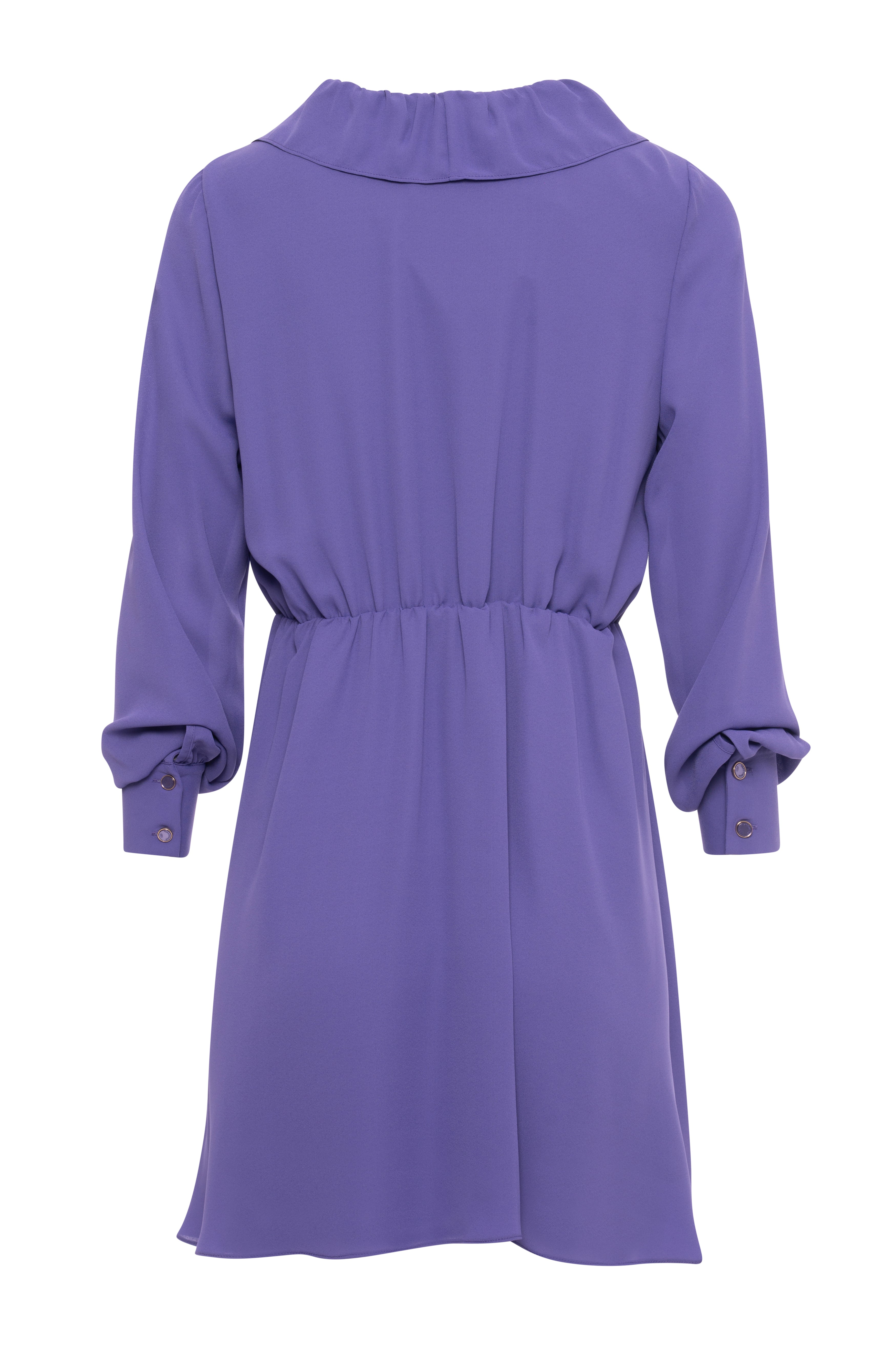 Mini dress with long sleeves made in georgette Fracomina FR26WD1008W41201-KE8-2