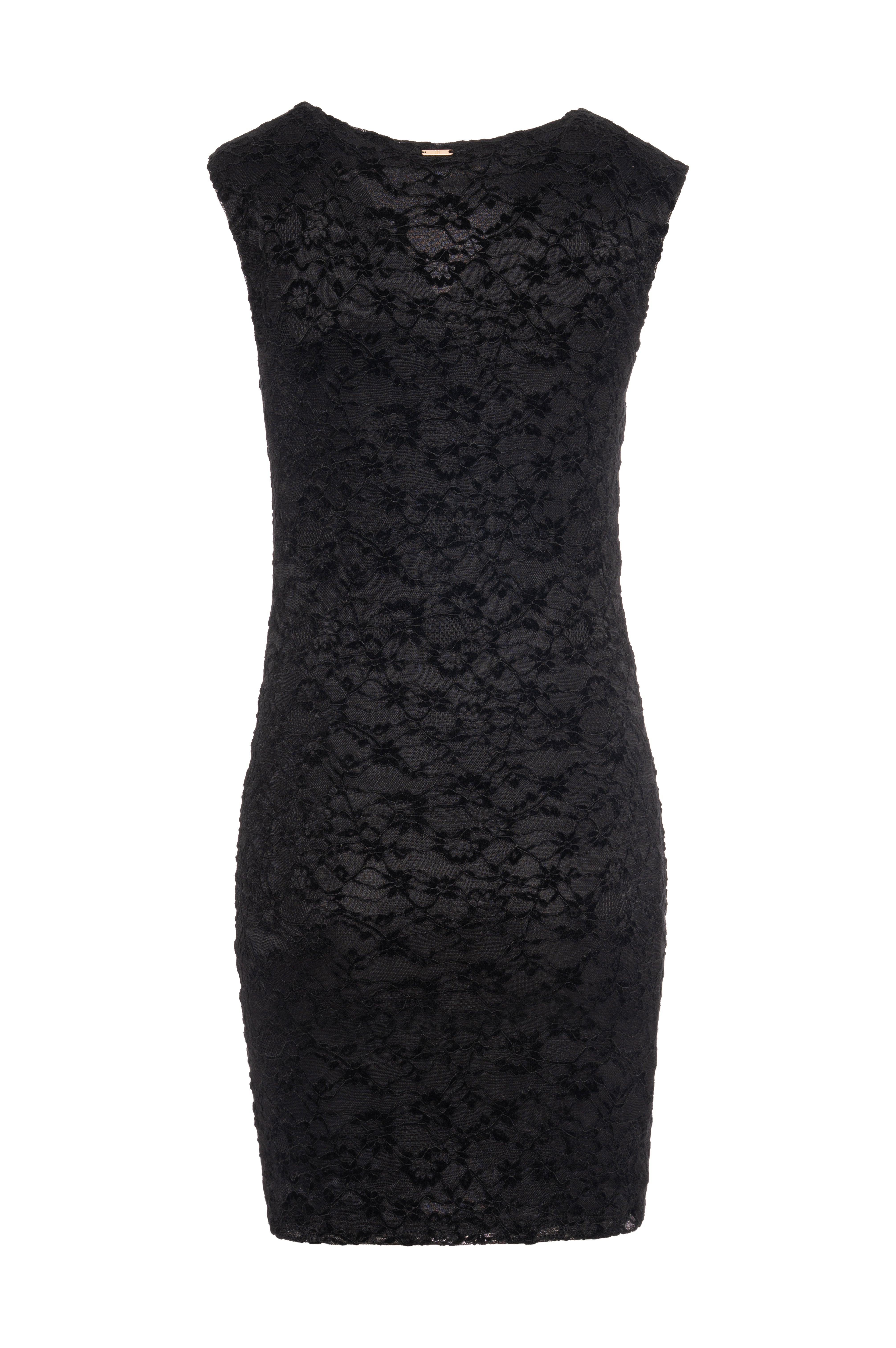 Sleeveless sheath dress made in lace Fracomina FR26WD1015J45601-K22-2